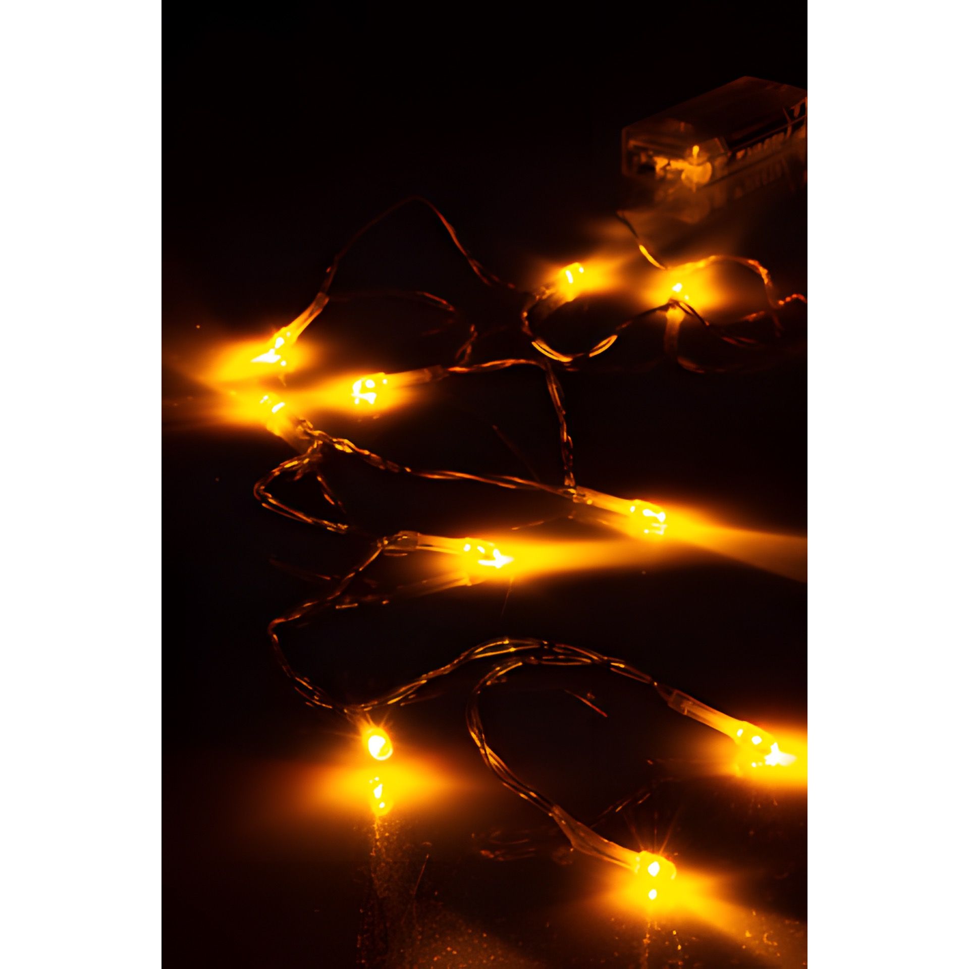 Lichterkette mit Timer, 10 LEDs, flammend