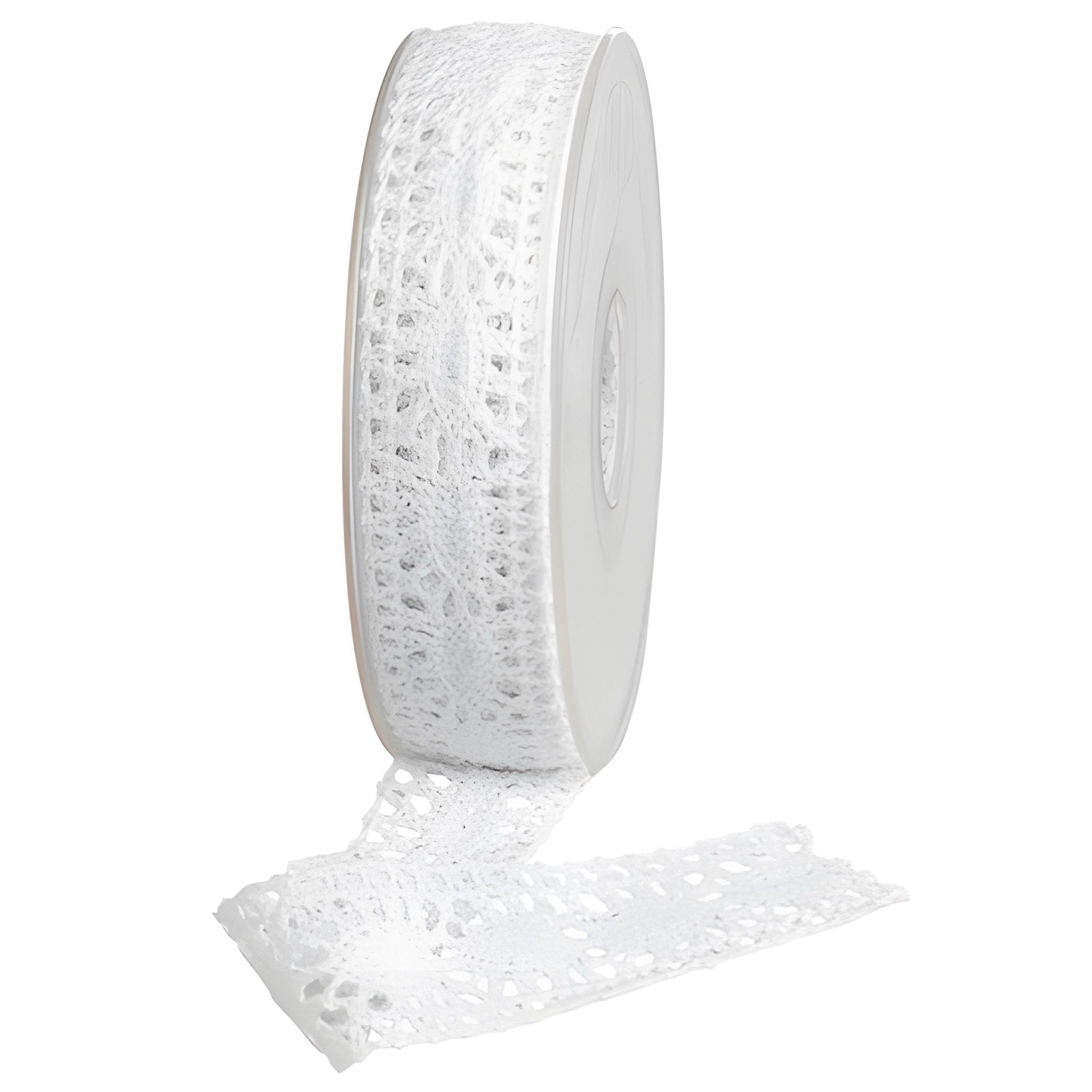 Spitzenband 10 m, 25 mm, weiß