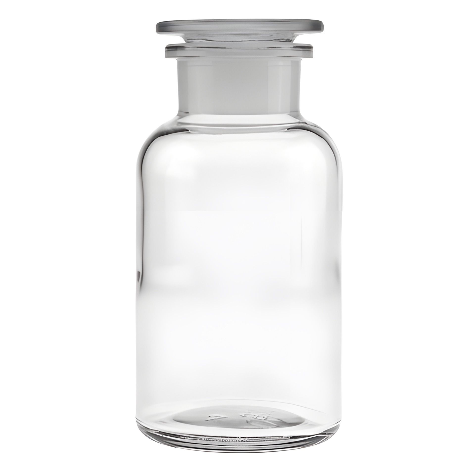 Apothekerflasche mit Glasstopfen  500 ml weiß