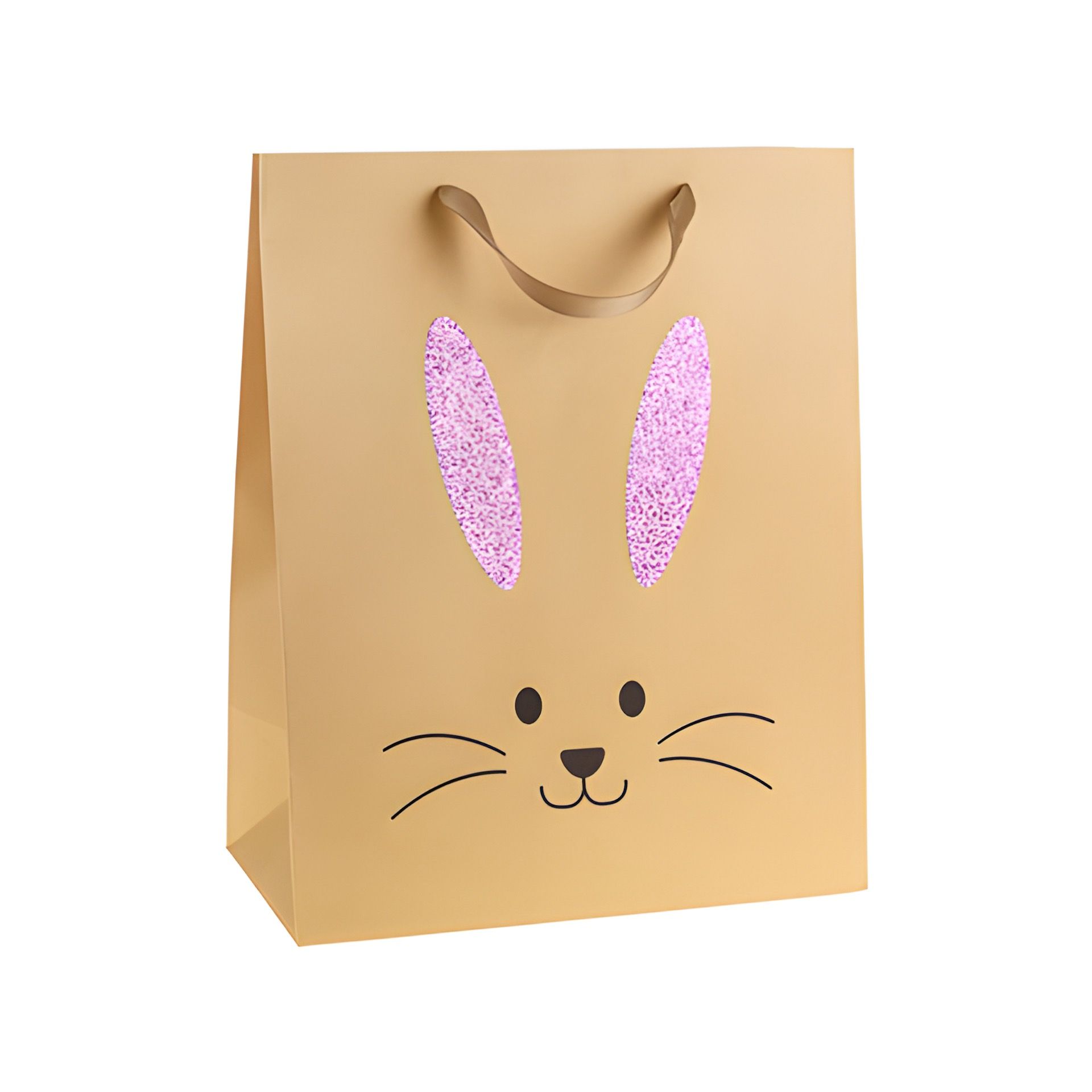 Geschenktüte 'Osterhase mit Glitzerohren' , XXL