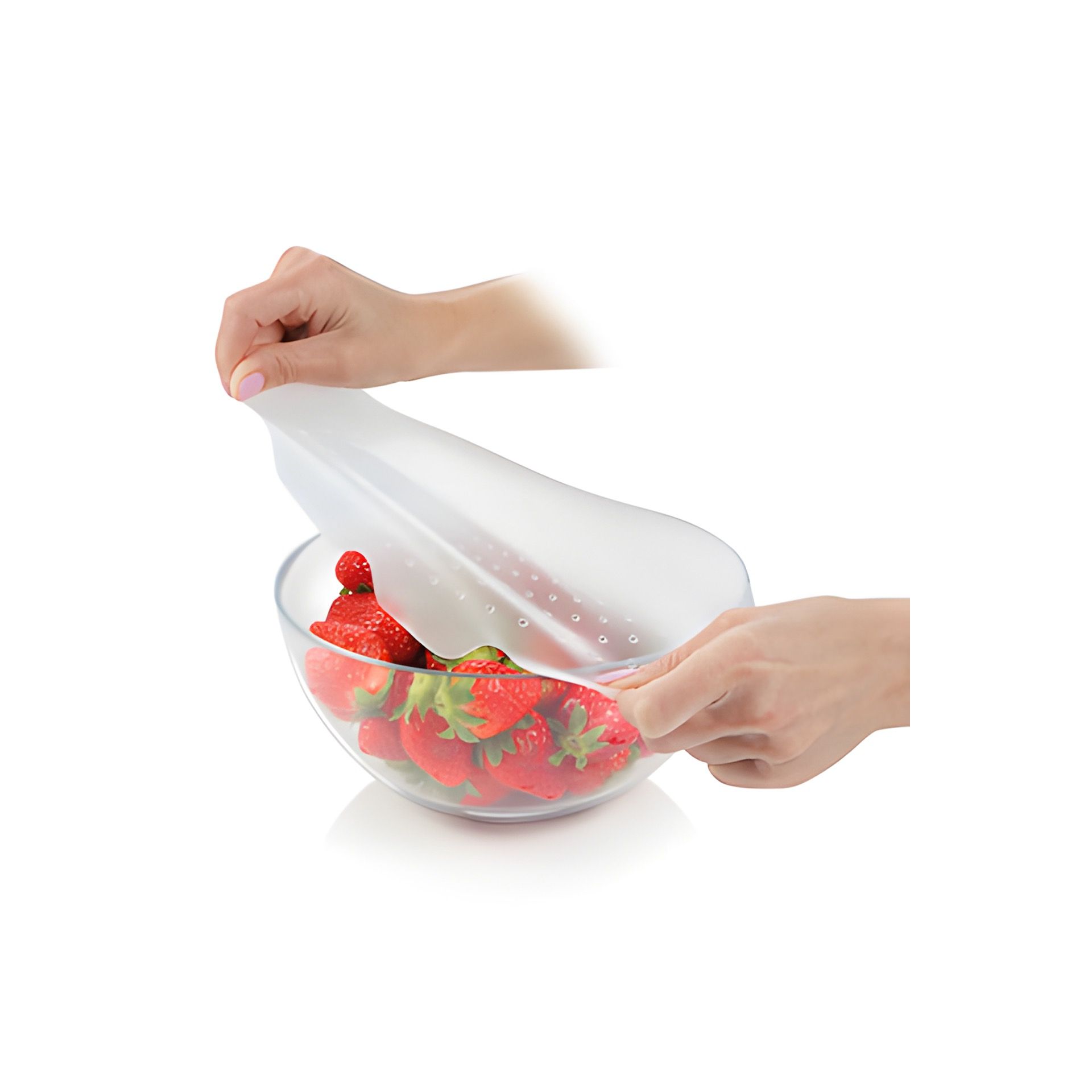 Elastische Silikon-Deckel '4Food' Ø 17 und 23 cm, 2er Set