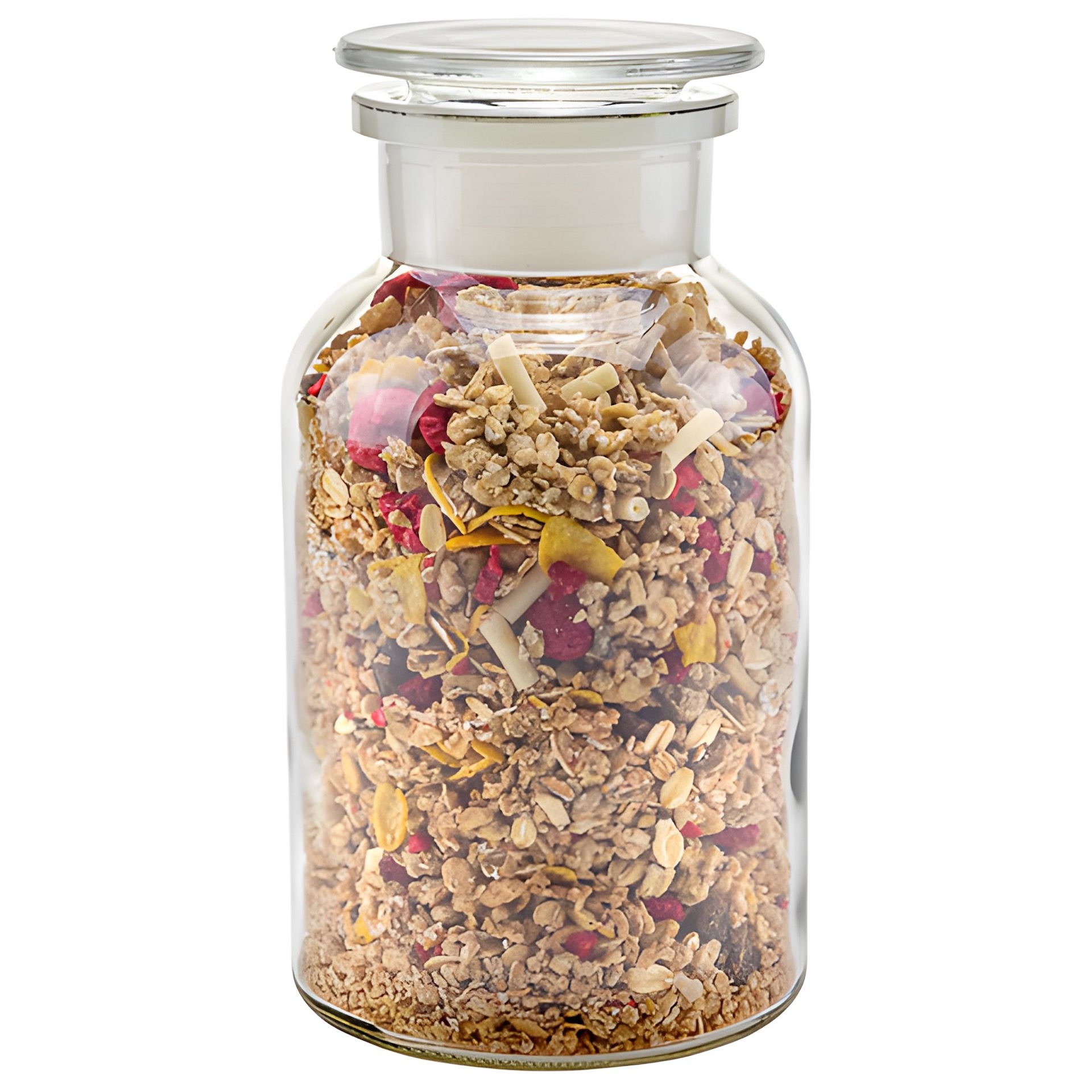 Apothekerflasche mit Glasstopfen 1000 ml weiß