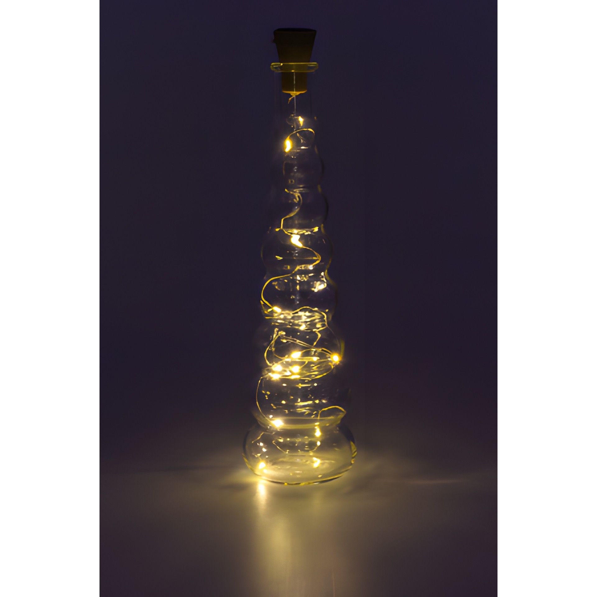 Flaschenlicht mit 10 LEDs, warmweiß, 4 Stück