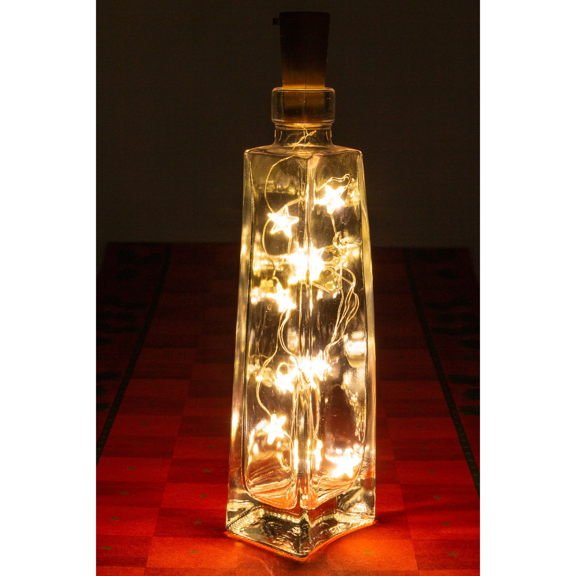 Flaschenlicht 'Sterne', 10 LEDs