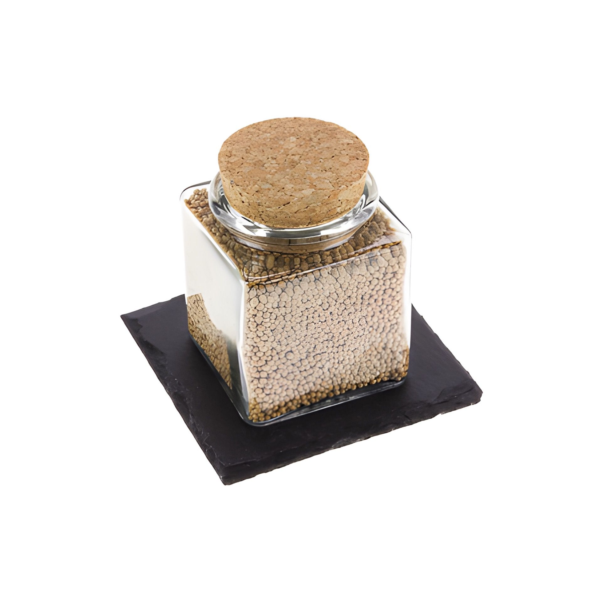 Schieferuntersetzer 10 x 10 cm, 4er Pack