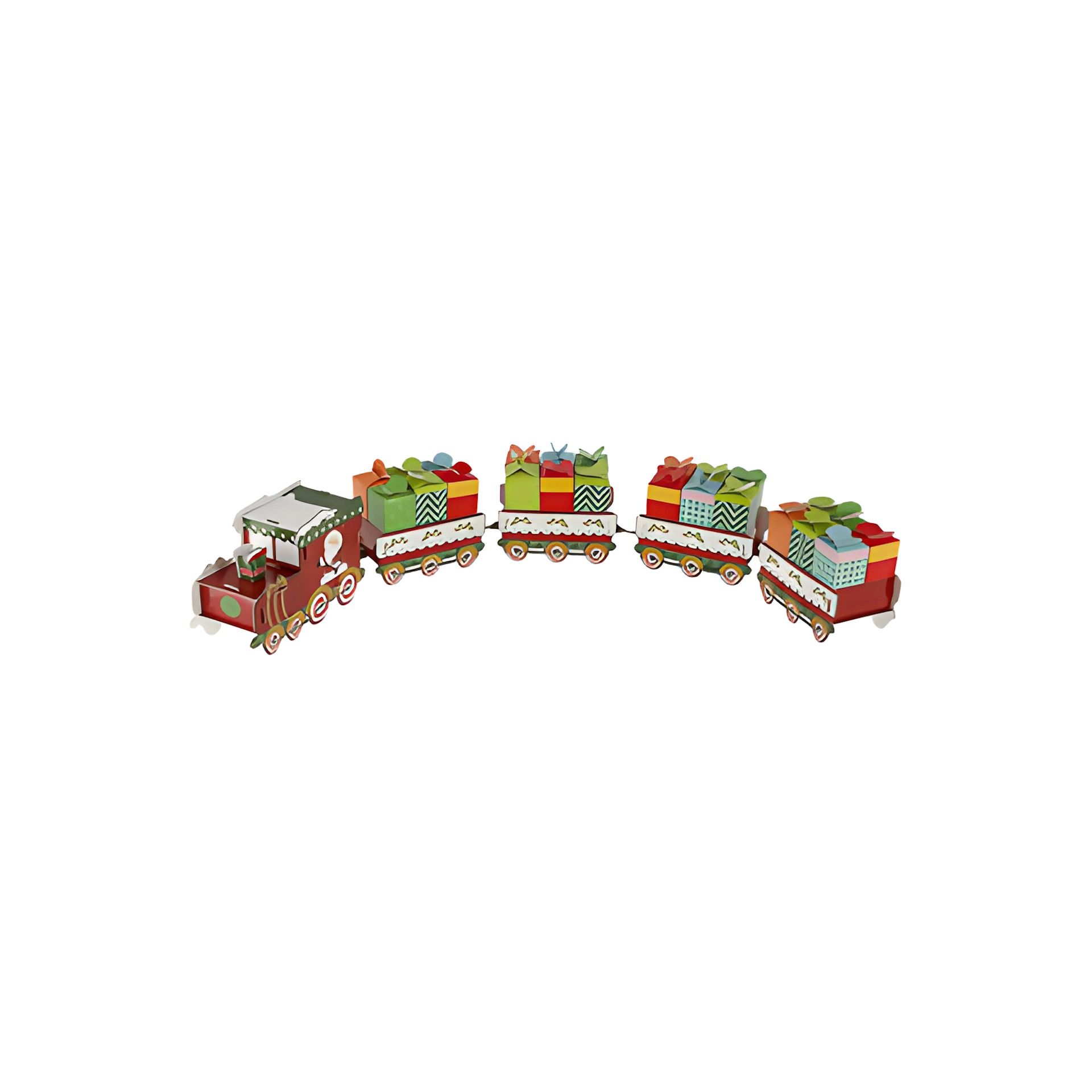 Adventskalender Bastelset 'Zug', 60-teilig