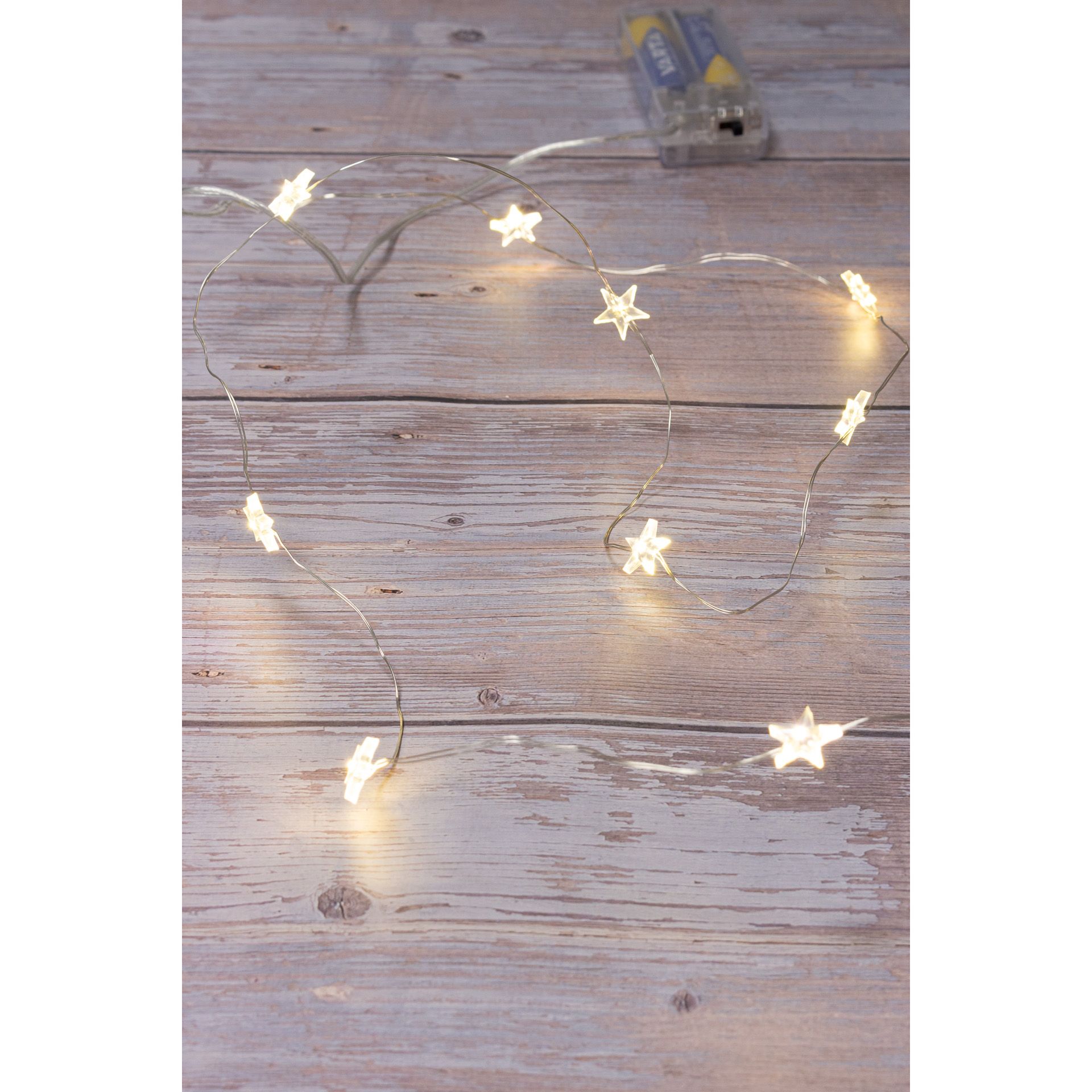 Lichterkette 'Sterne' mit 10 LEDs, warmweiß