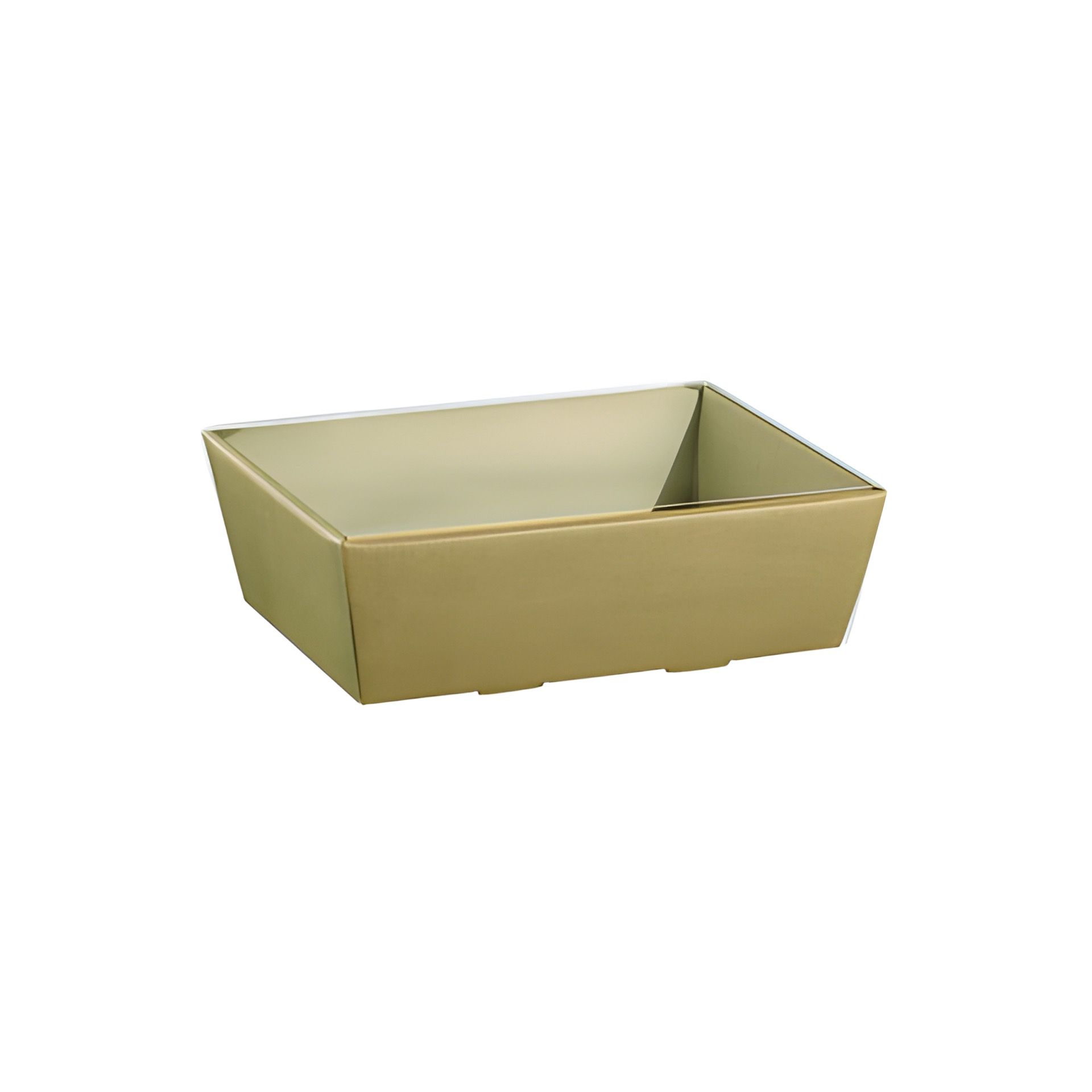 Schale 210 x 210 x 90 mm natur mit PVC-Deckel