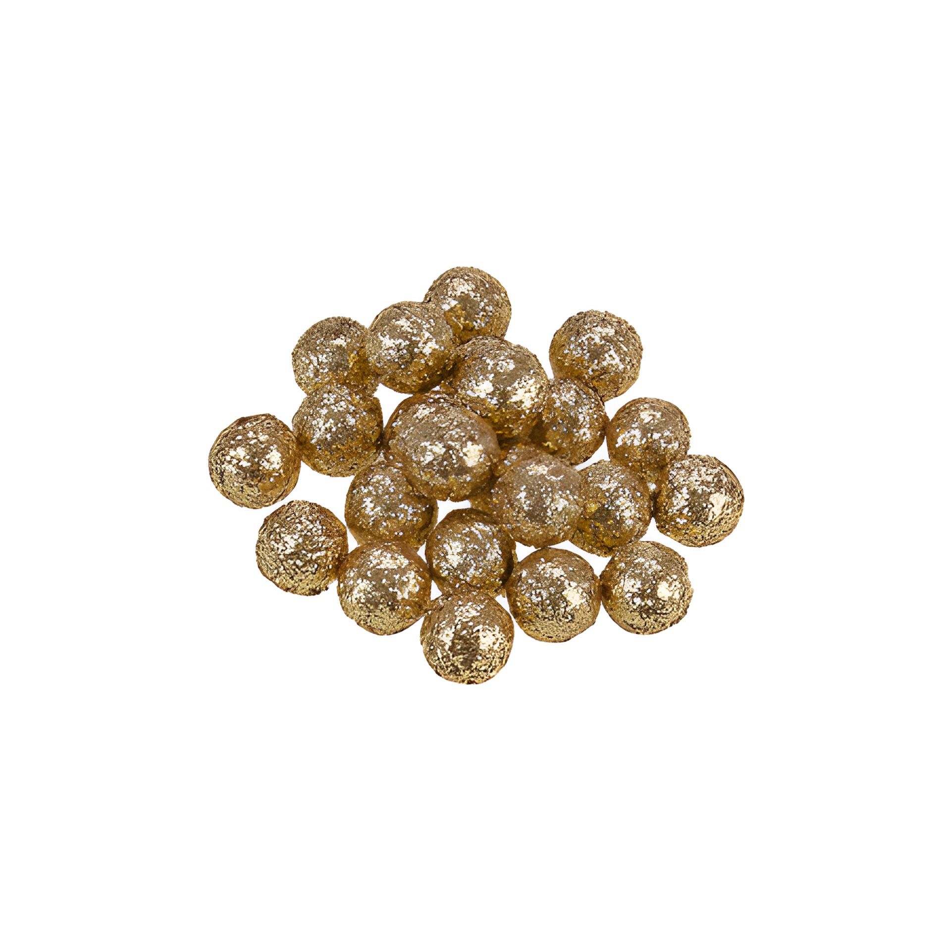 Deko-Kugeln 'Glitter' Ø 14 mm, gold, 24 Stück