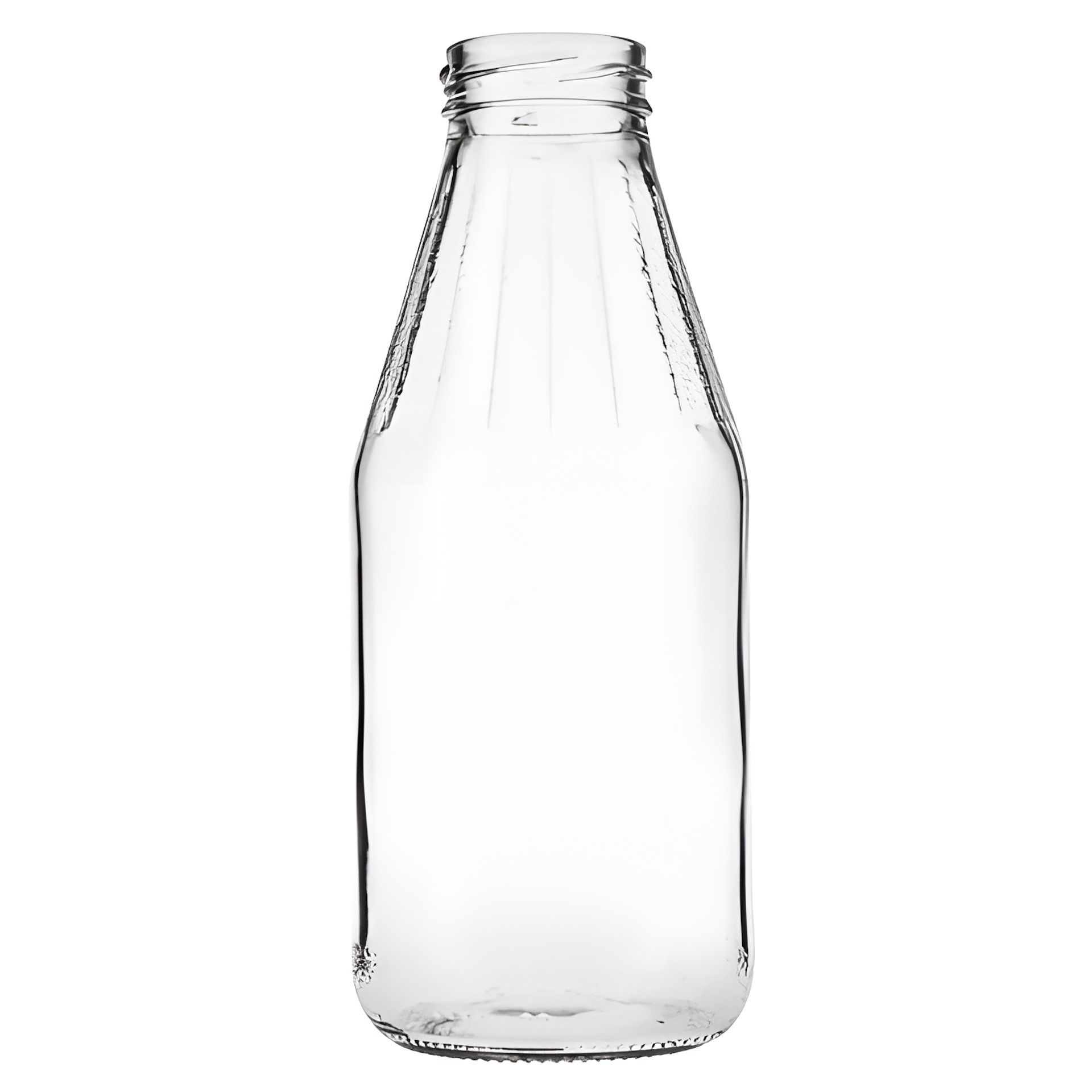 Weithalsflasche  500 ml mit Facetten Typ A