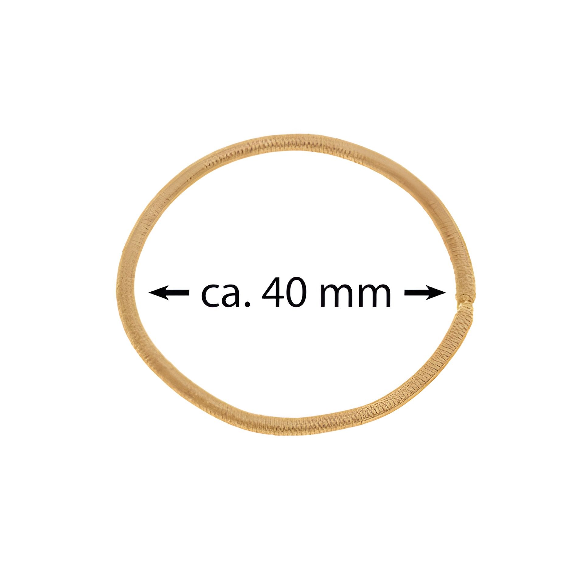 Elastische Schlaufen 40 mm, gold, 10 Stück