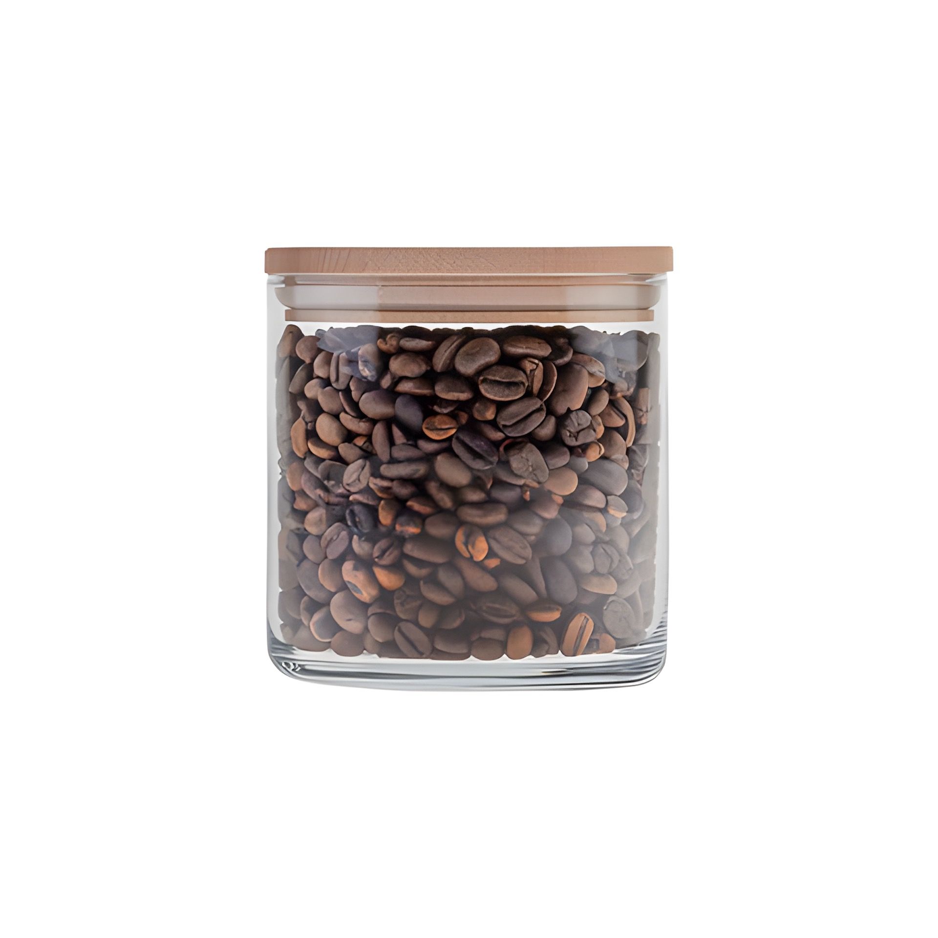 Vorratsglas 'Inga' 530 ml mit Holzdeckel (Karton, 6 Stück)
