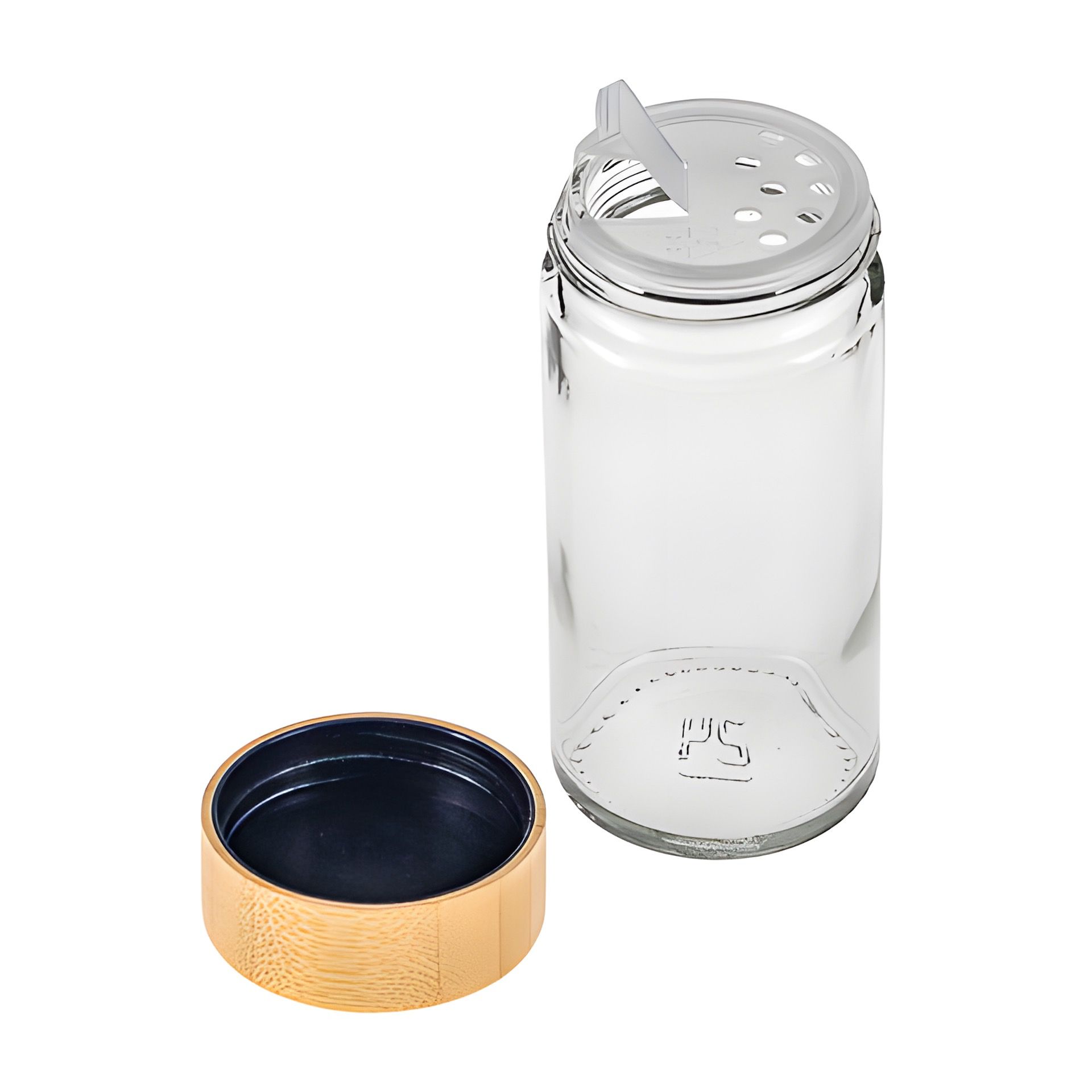 Gewürzglas mit Bambusdeckel 'Sprüche' 90 ml