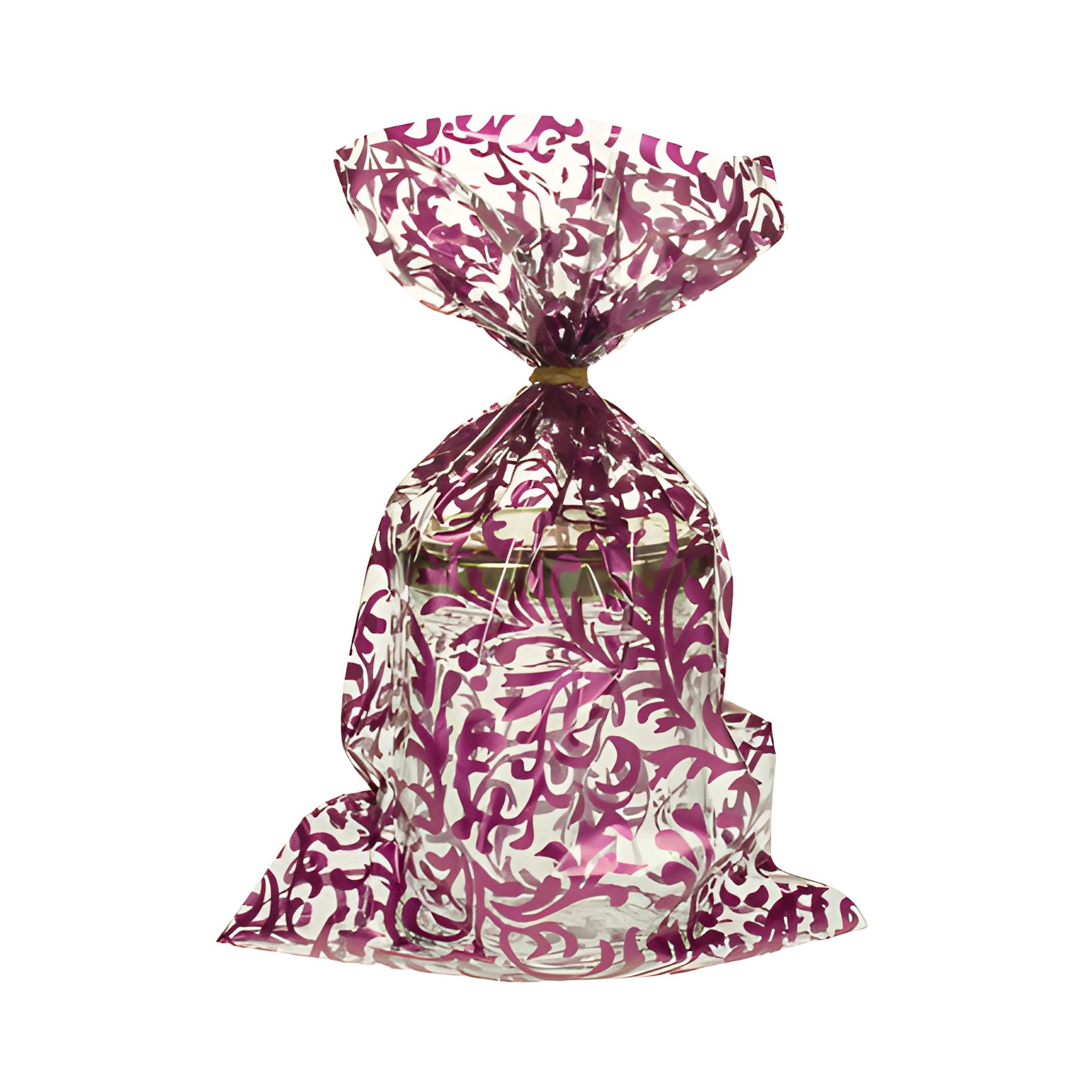 Schmuckbeutel 'Brokat' 15 x 25 cm violett, 10 Stück