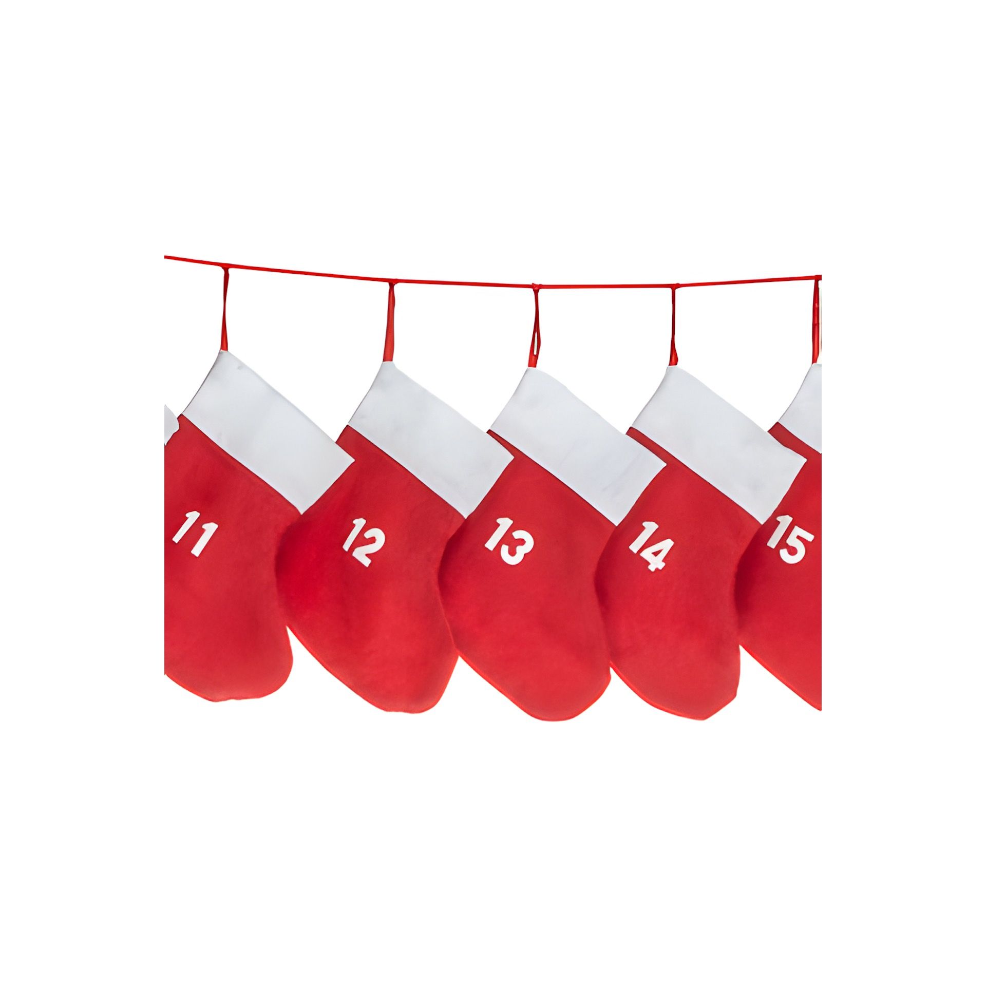 Adventskalender Set 'Weihnachtssocken', 24-teilig