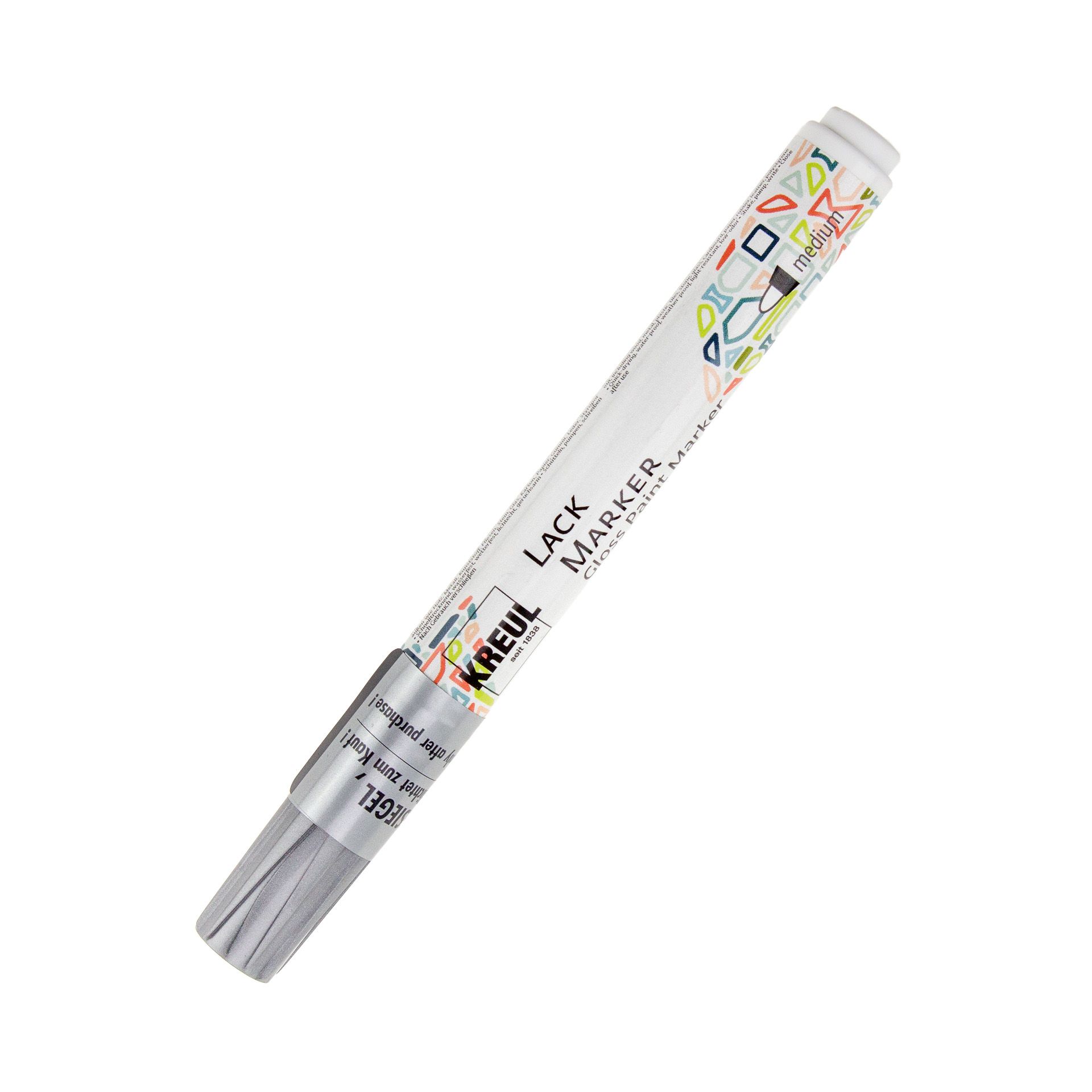 Lackmalstift medium silber