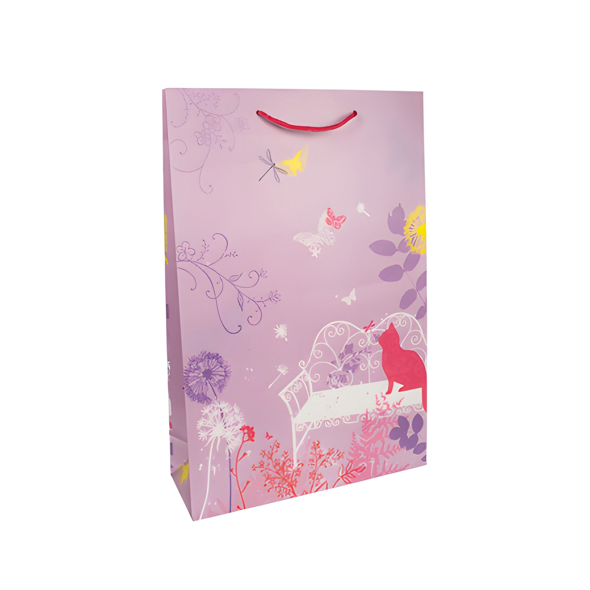 Geschenktüte 'Katze im Garten', klein