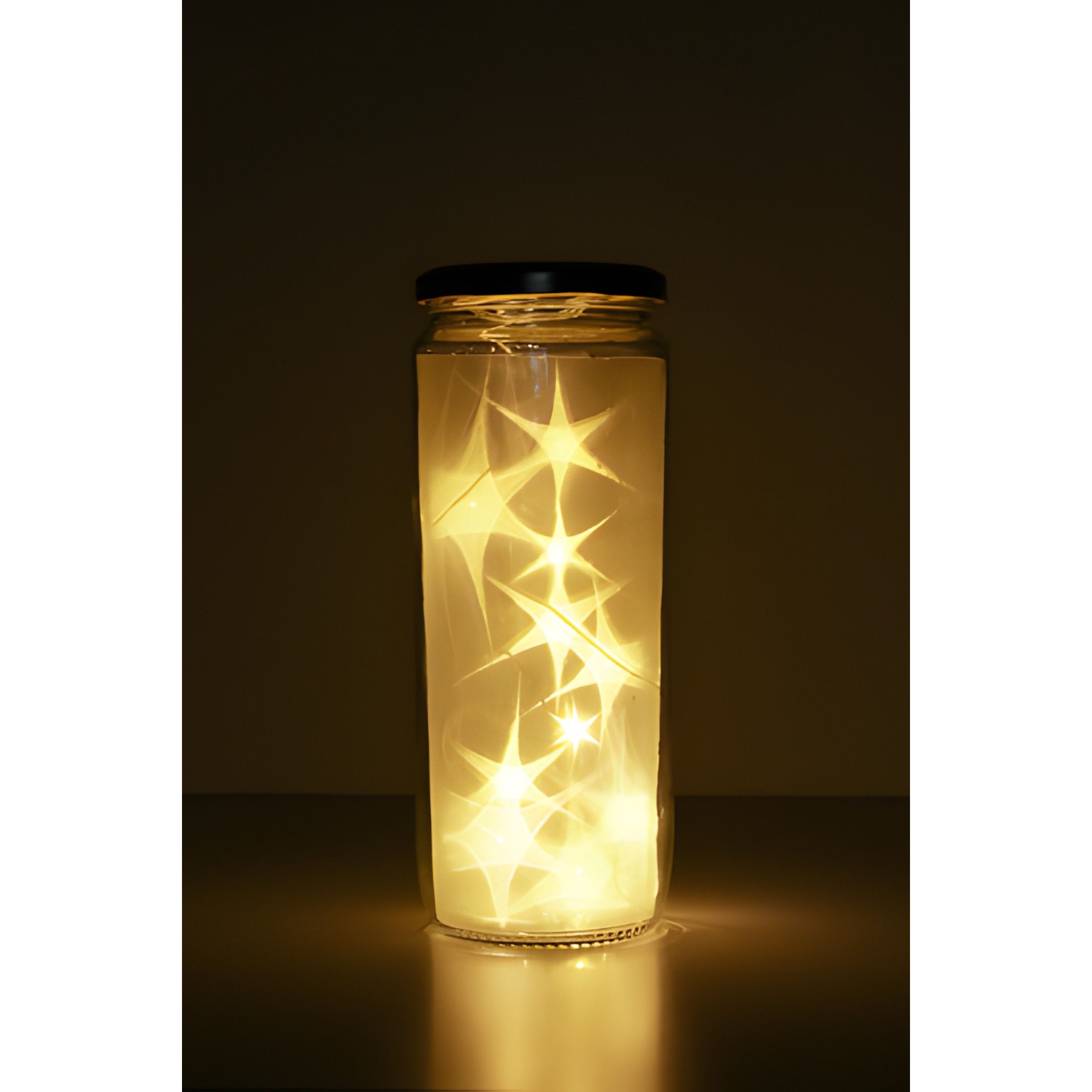 Lichterkette mit 10 LEDs weiß, Minibatteriefach