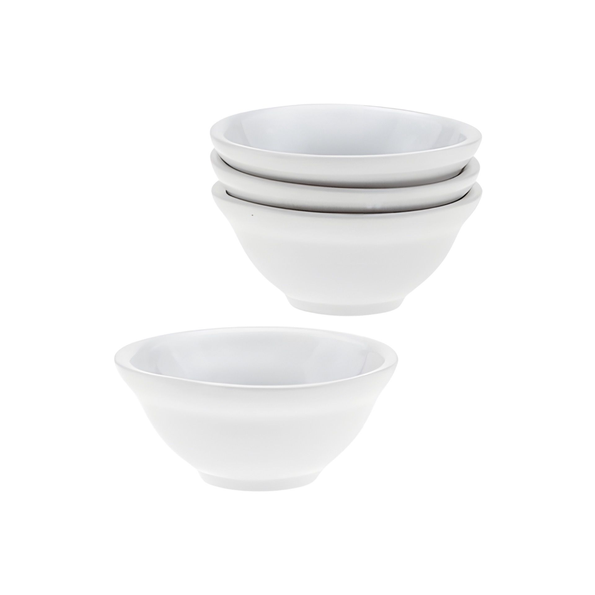 Servierschalen-Set Keramik weiß, 4-teilig