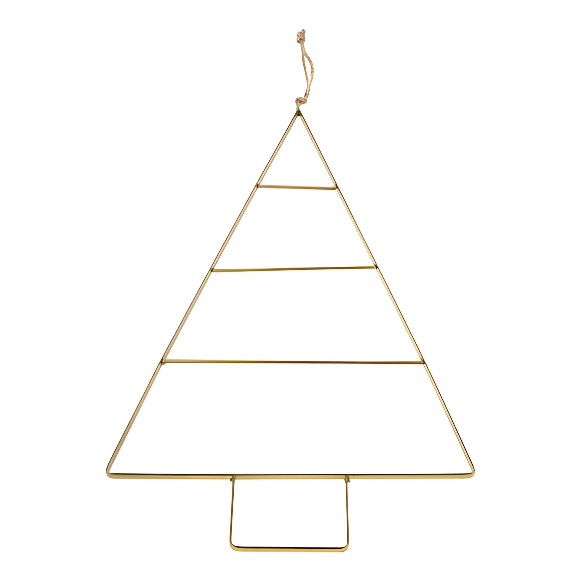 Metall-Anhänger 'Tannenbaum' gold, 27 x 45 cm