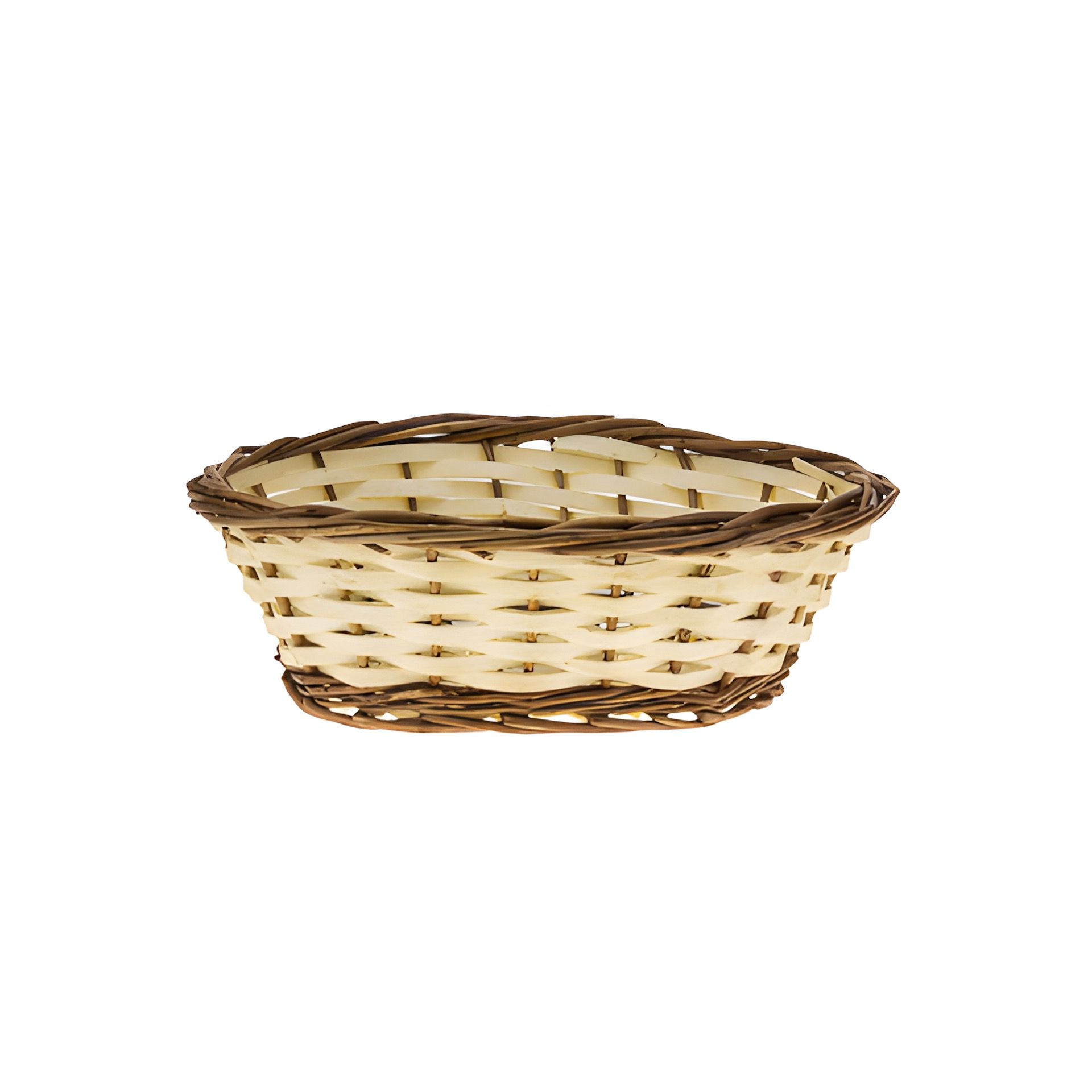 Korbschale 24 x 19 x 7 cm zweifarbig