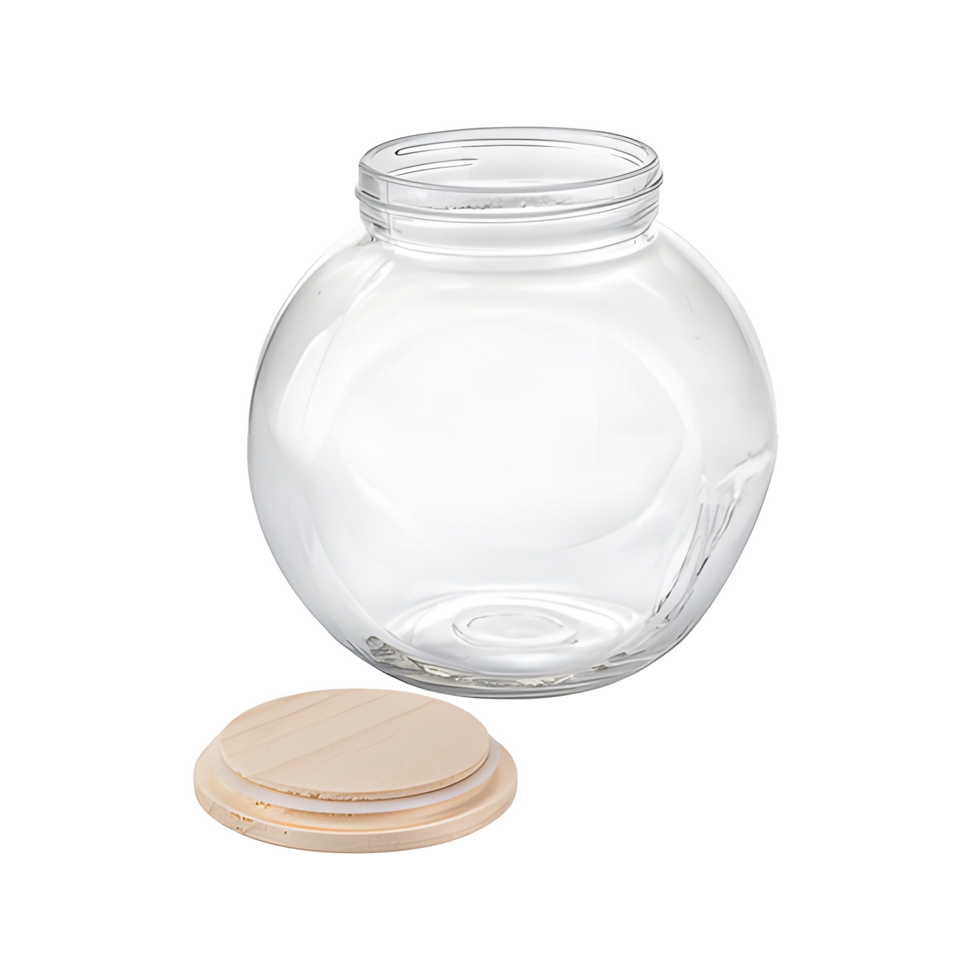 Bonbonglas 1600 ml mit Holzdeckel
