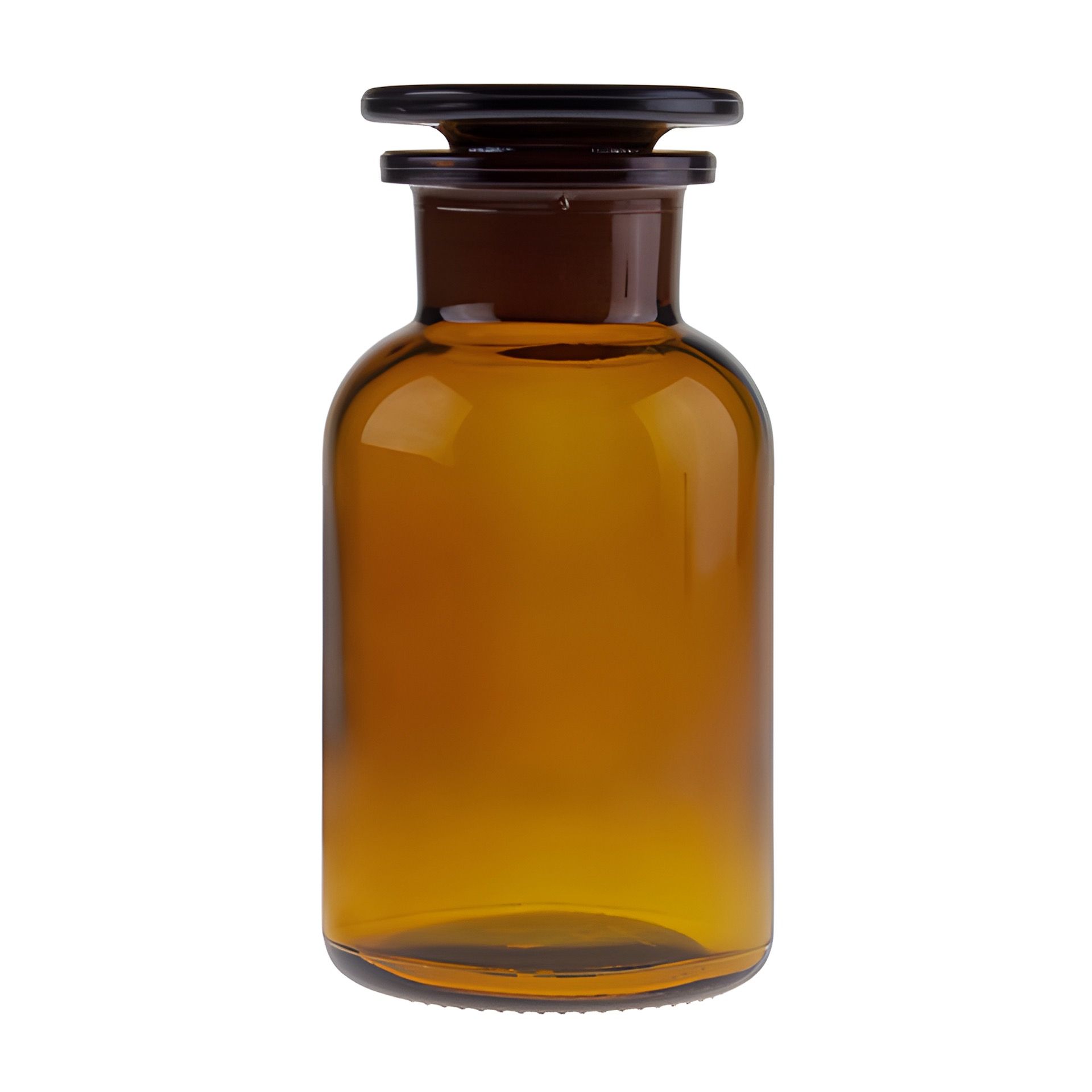 Apothekerflasche mit Glasstopfen  250 ml braun