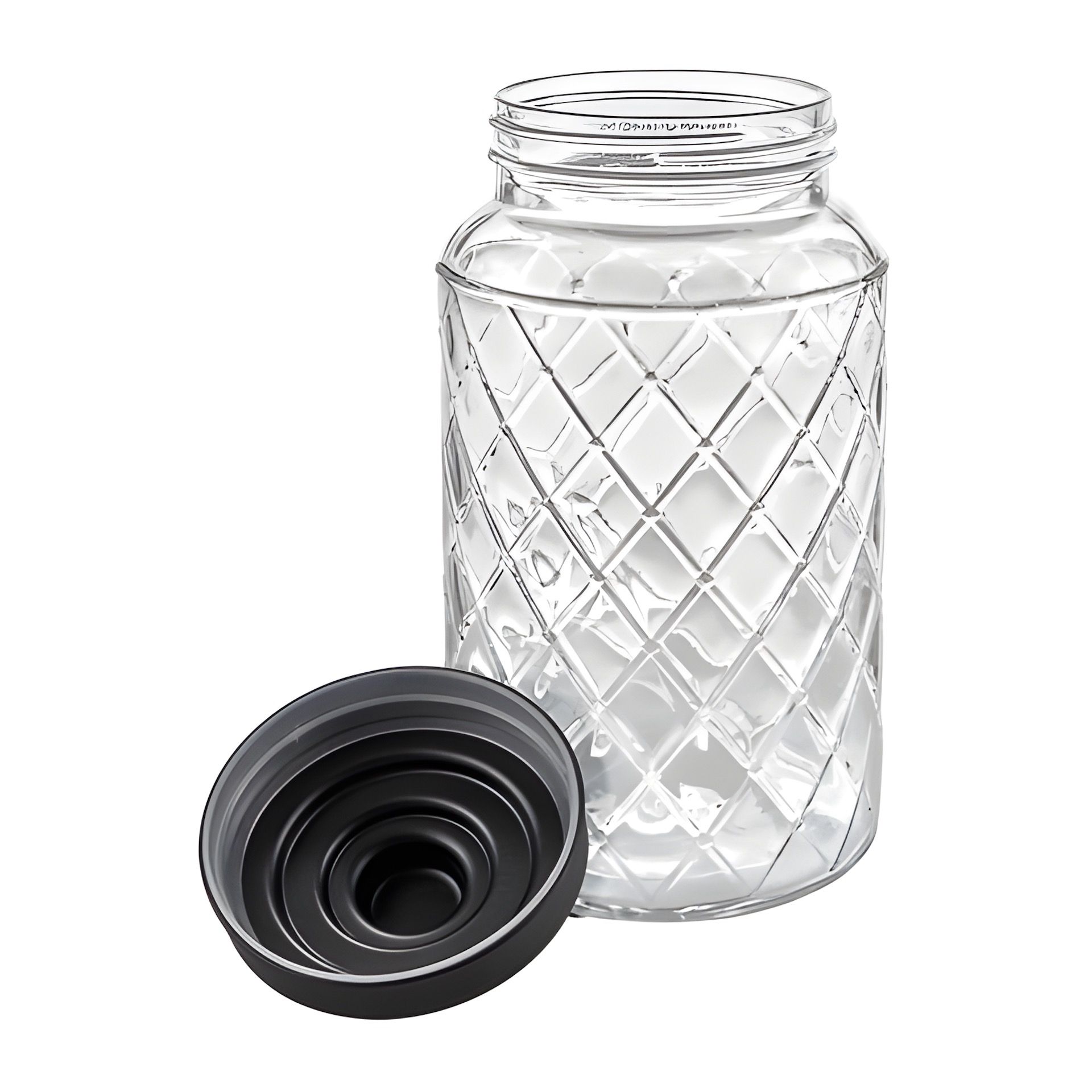 Vorratsglas 'Raute' 1200 ml mit Schraubdeckel