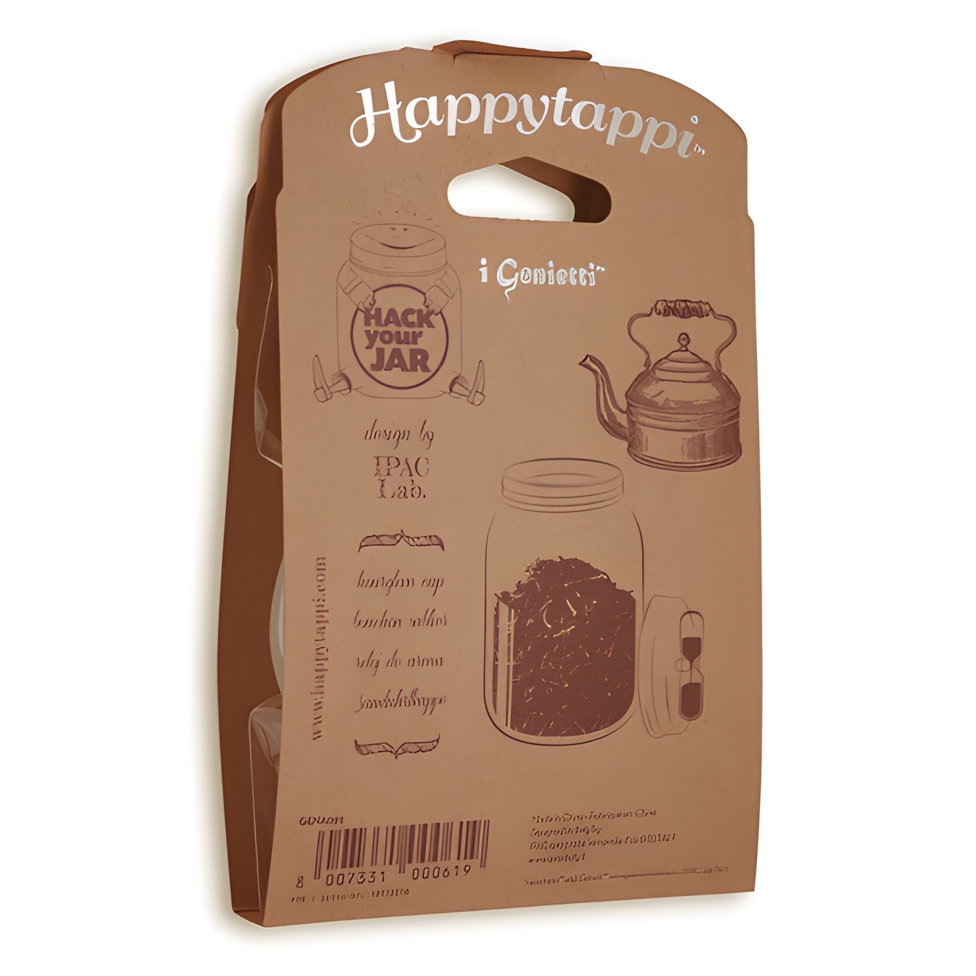 HappyTappi CT 70 mit 3-Minuten-Sanduhr (Karton, 6 Stück)