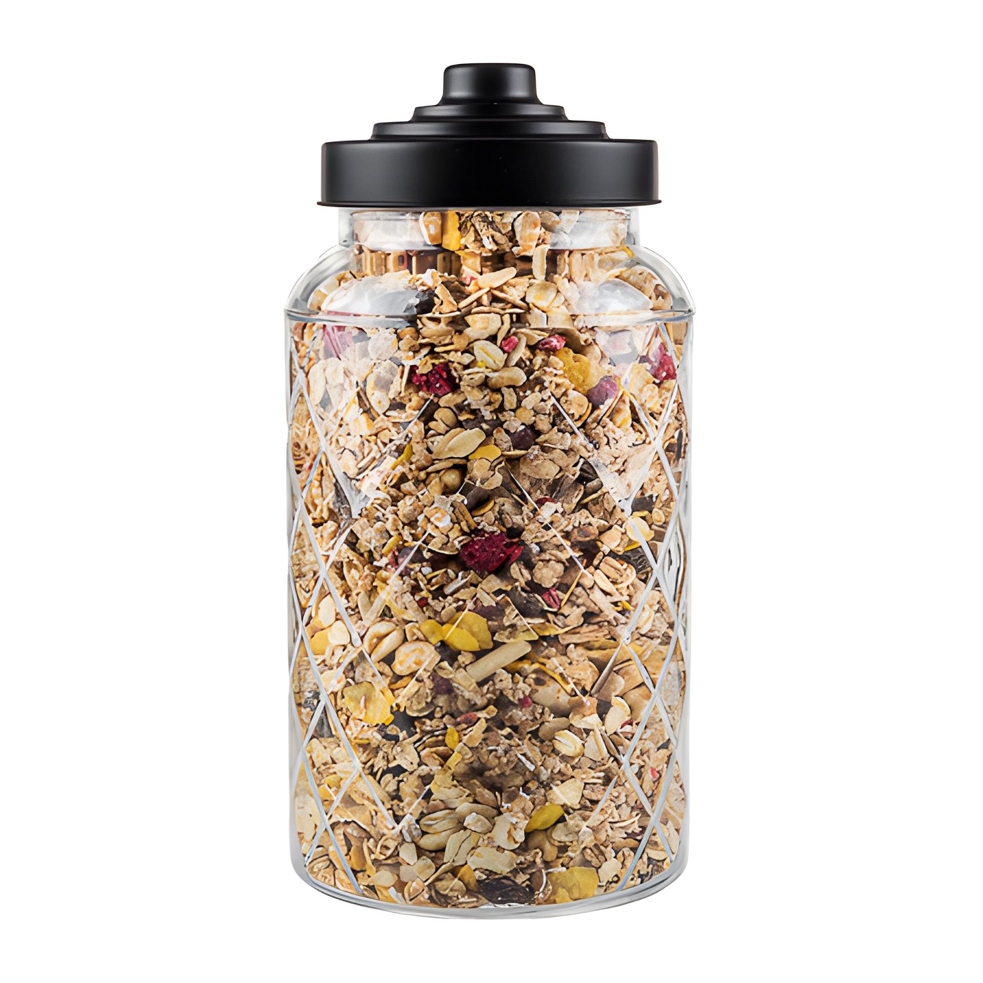 Vorratsglas 'Raute' 1200 ml mit Schraubdeckel