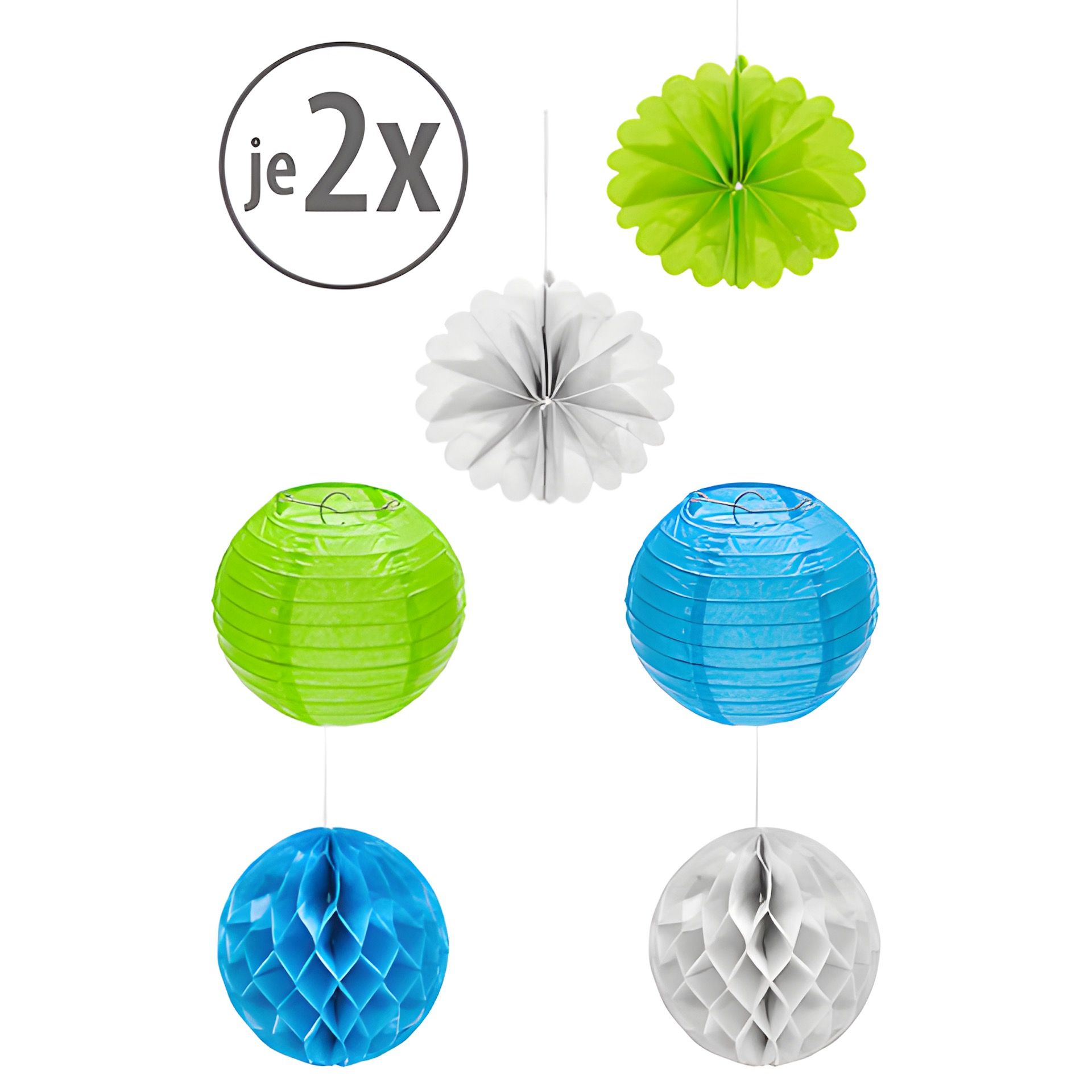 Party-Lampion Set, 12-teilig