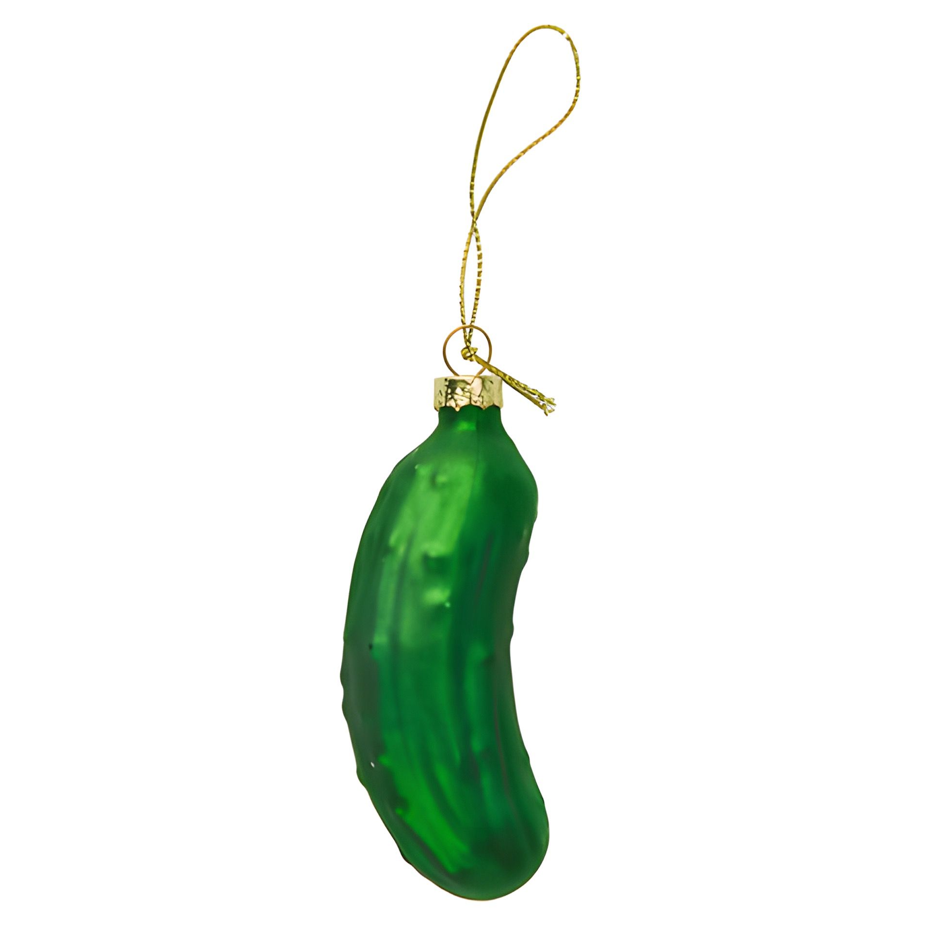 Weihnachtsgurke aus Glas, 9 cm