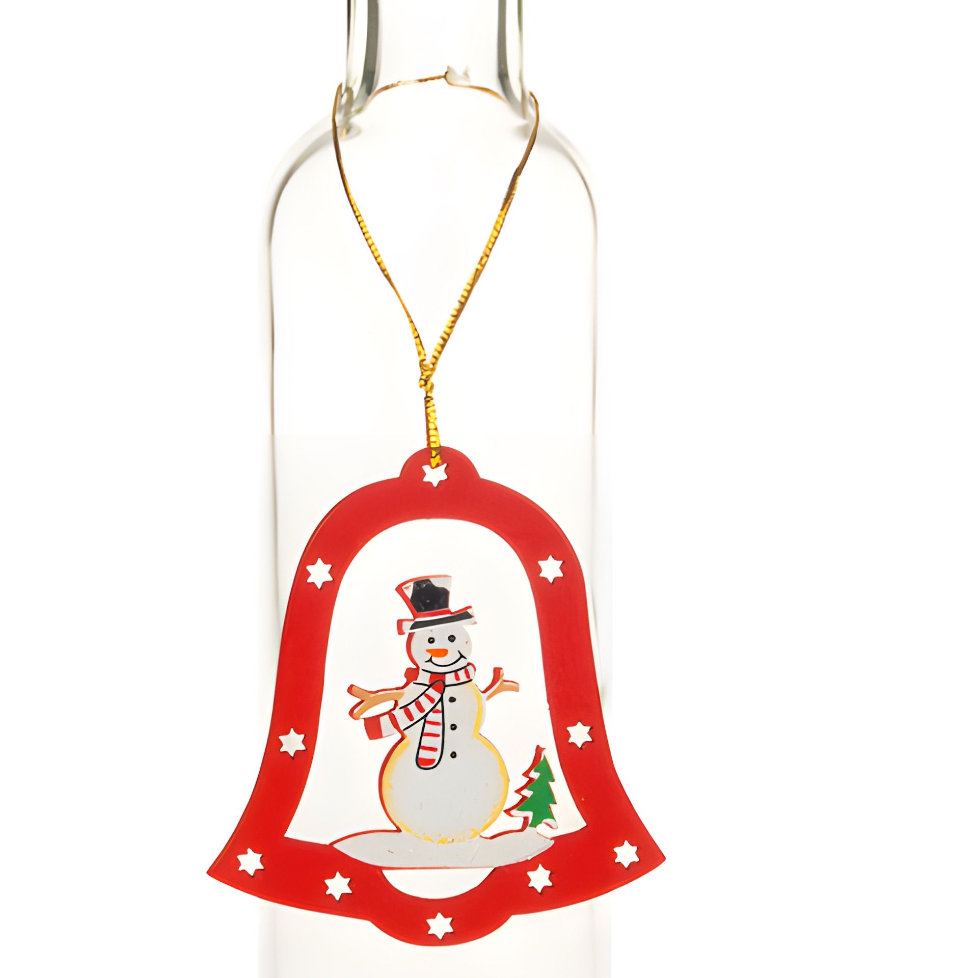 Weihnachtsanhänger 'Glocke mit Schneemann'