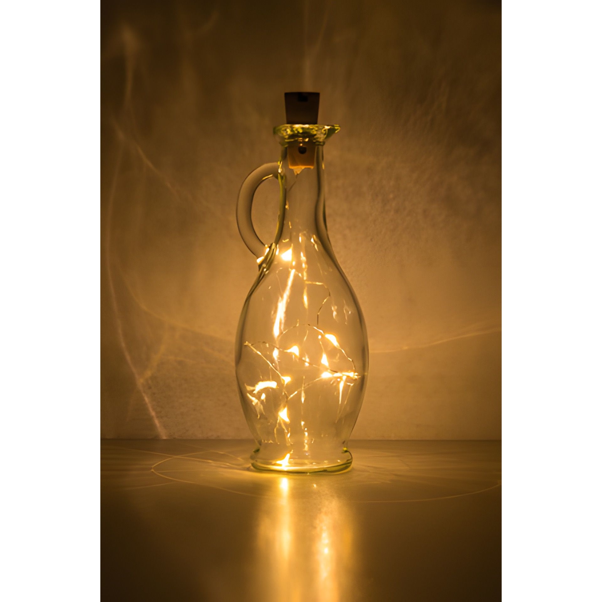 Flaschenlicht, 8 LEDs, warmweiß