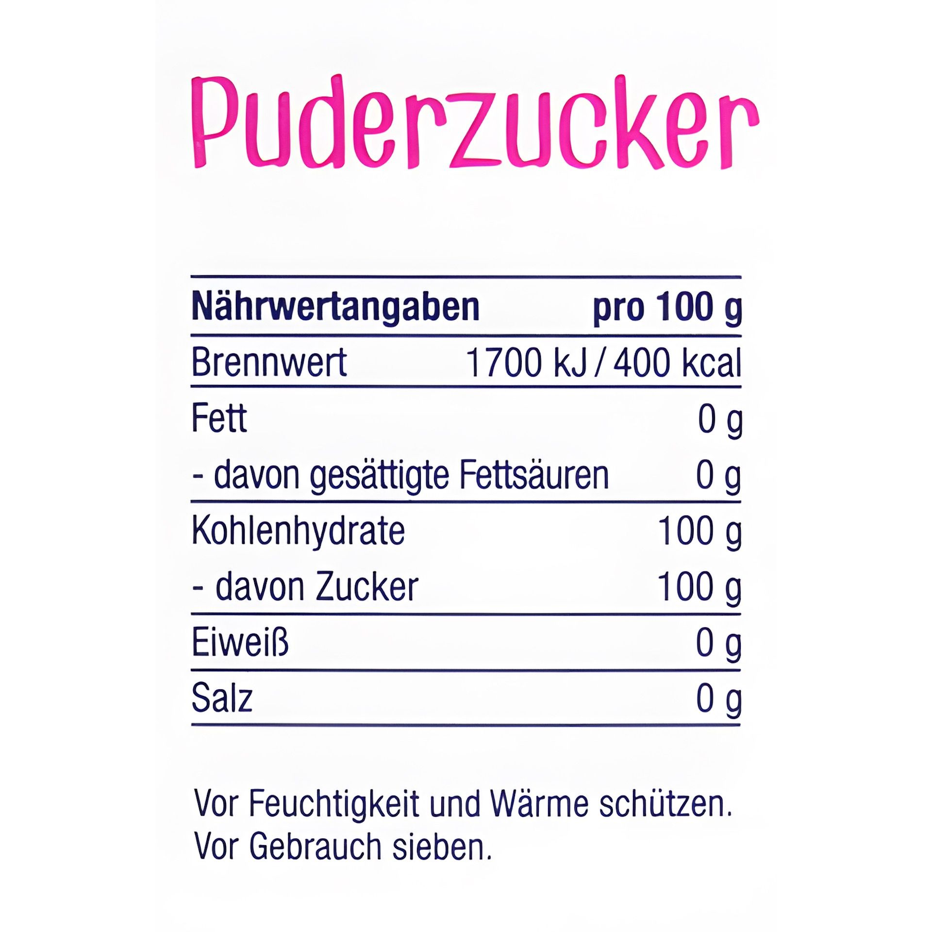 Puderzucker, 250 g