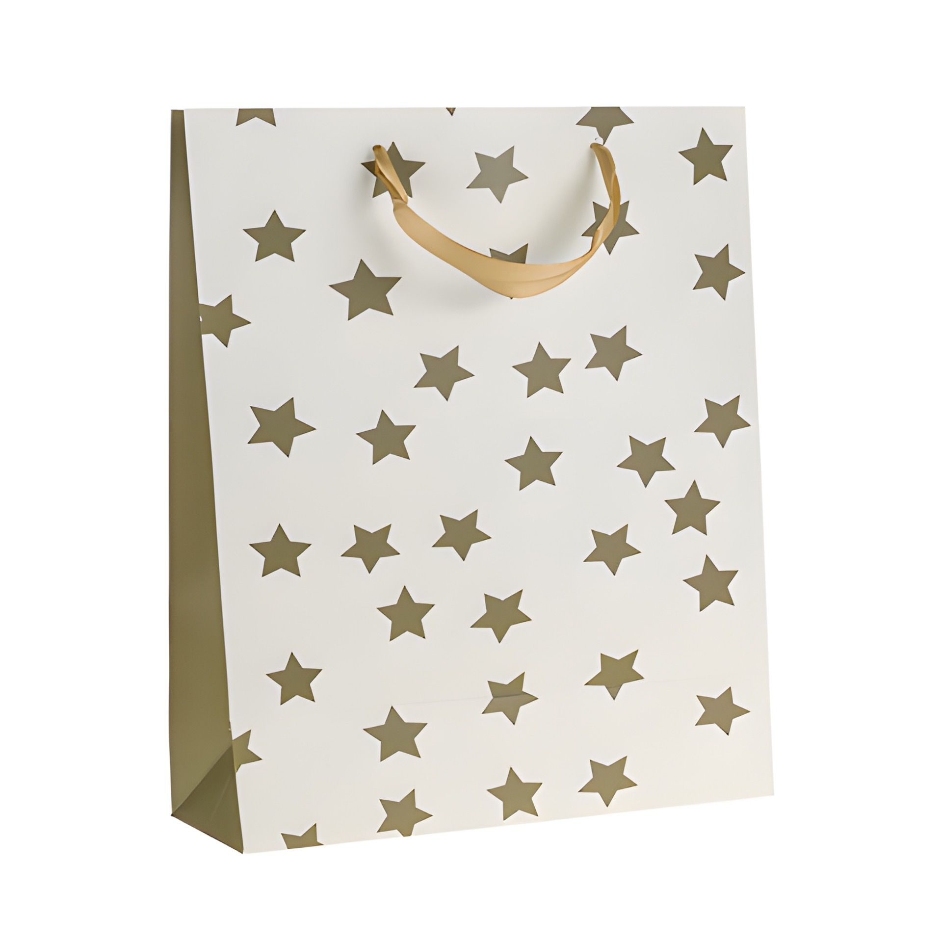 Geschenktüte 'Goldene Sterne', groß
