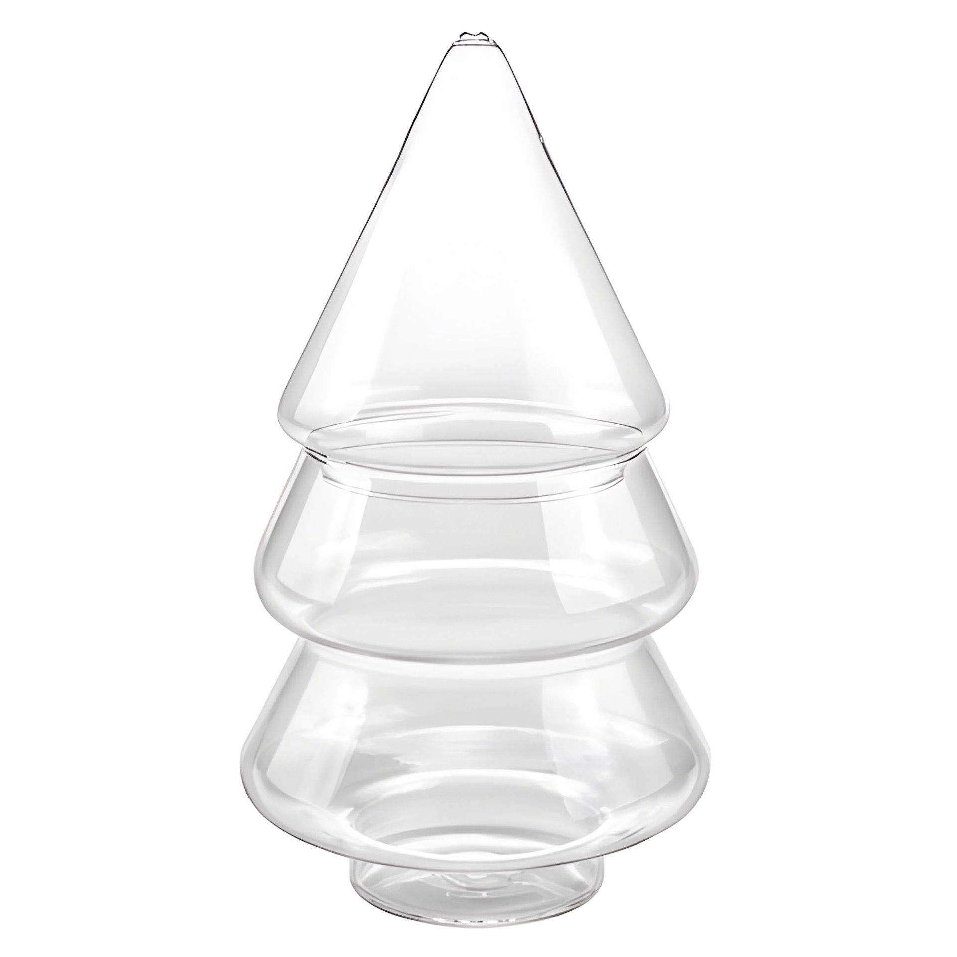 Glas-Tannenbaum zum Befüllen, Ø 13 cm