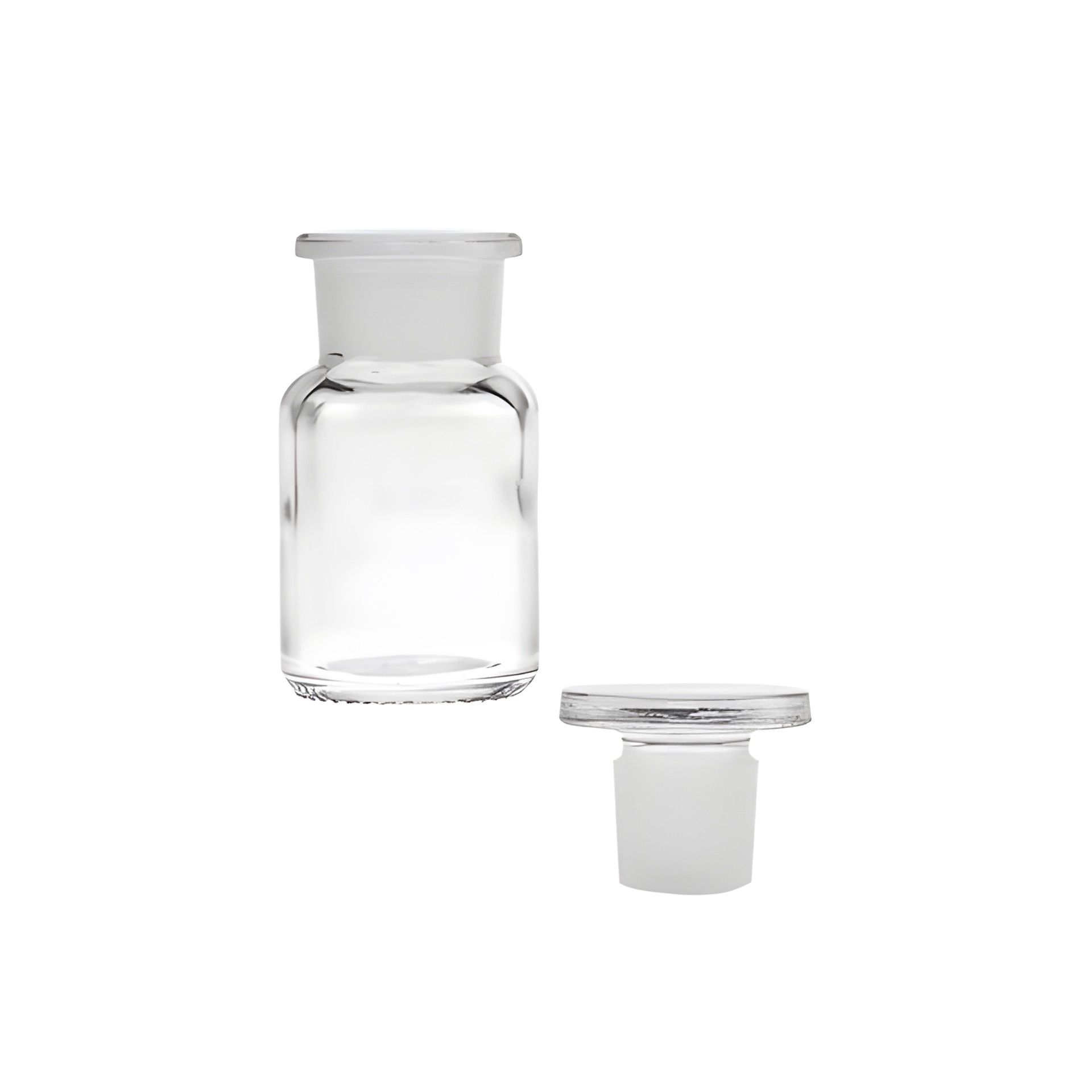 Apothekerflasche mit Glasstopfen   50 ml weiß