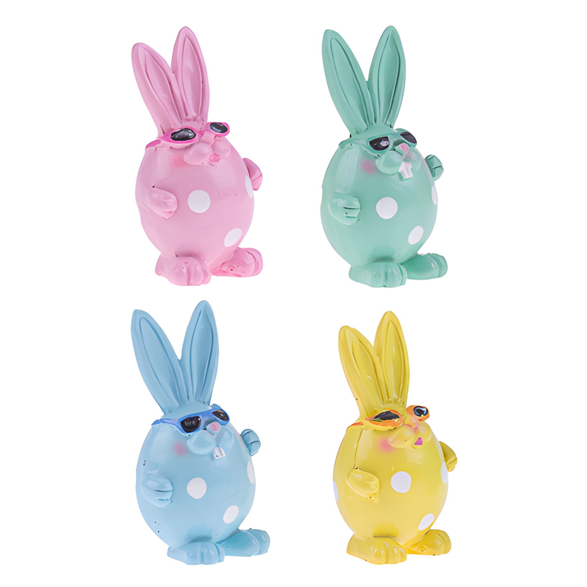 Deko-Figuren 'Ostereier-Hasen' 6 cm, 4 Stück