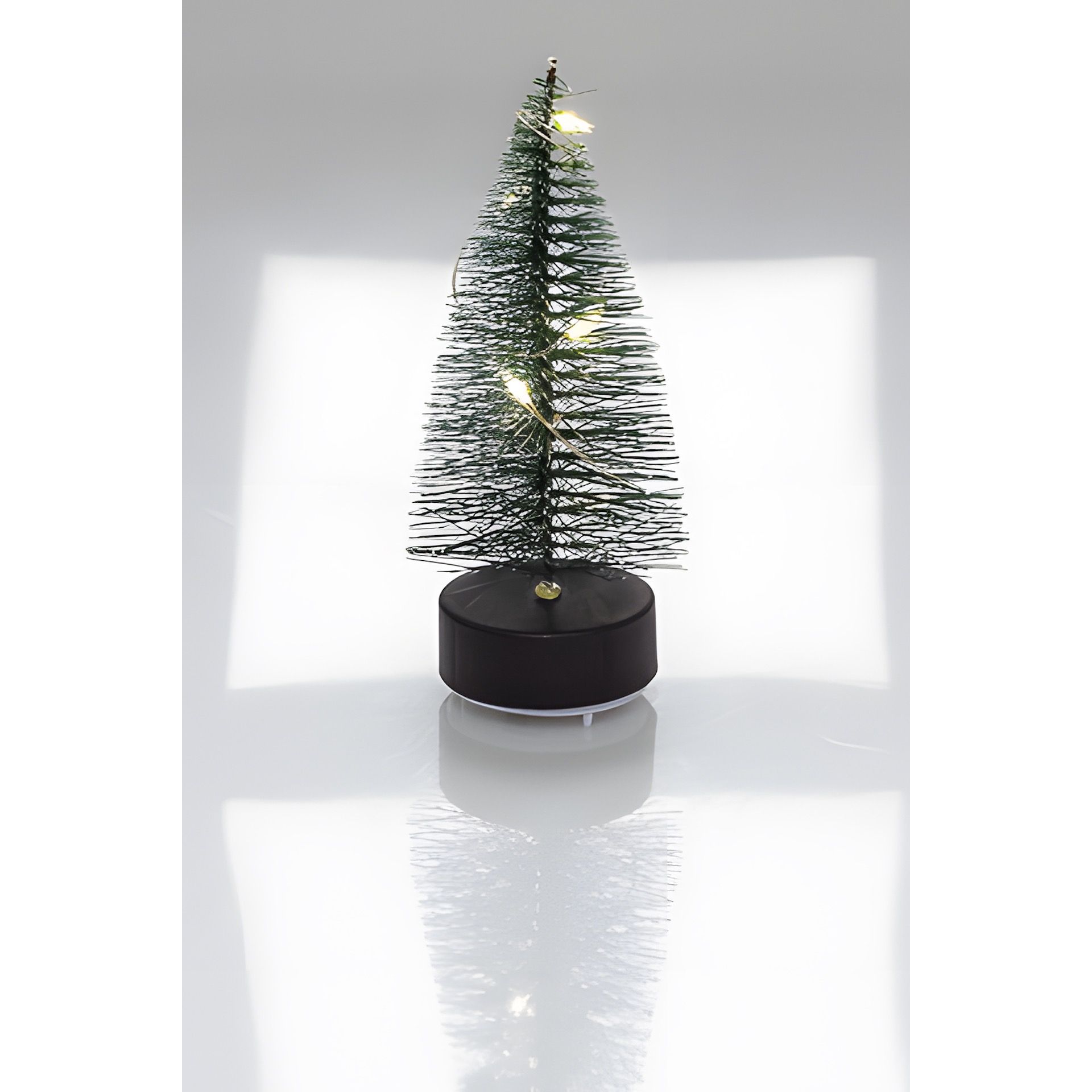 Deko-Tannenbaum mit 5 LEDs, 10 cm, grün