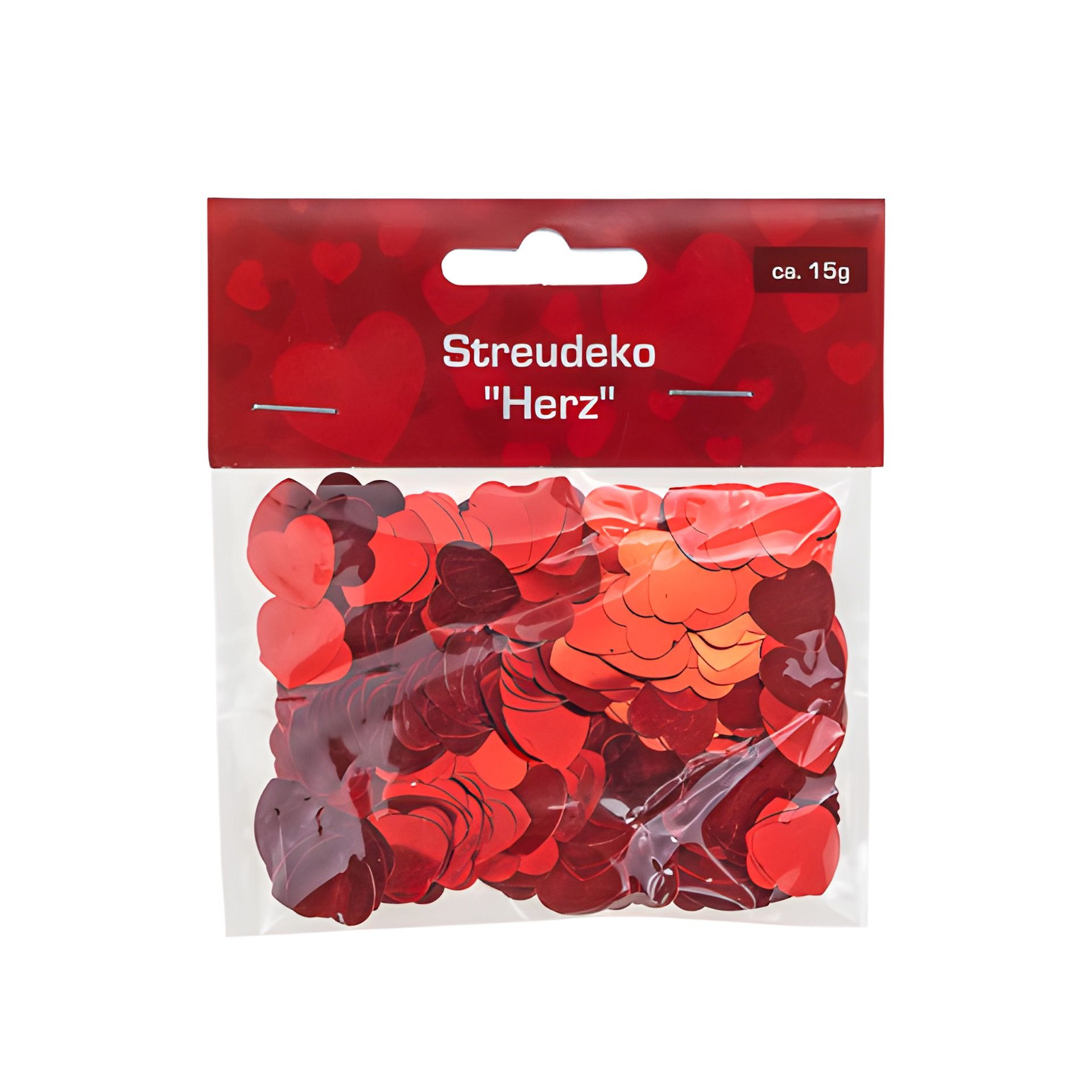 Streudeko 'Herz' rot 15 g