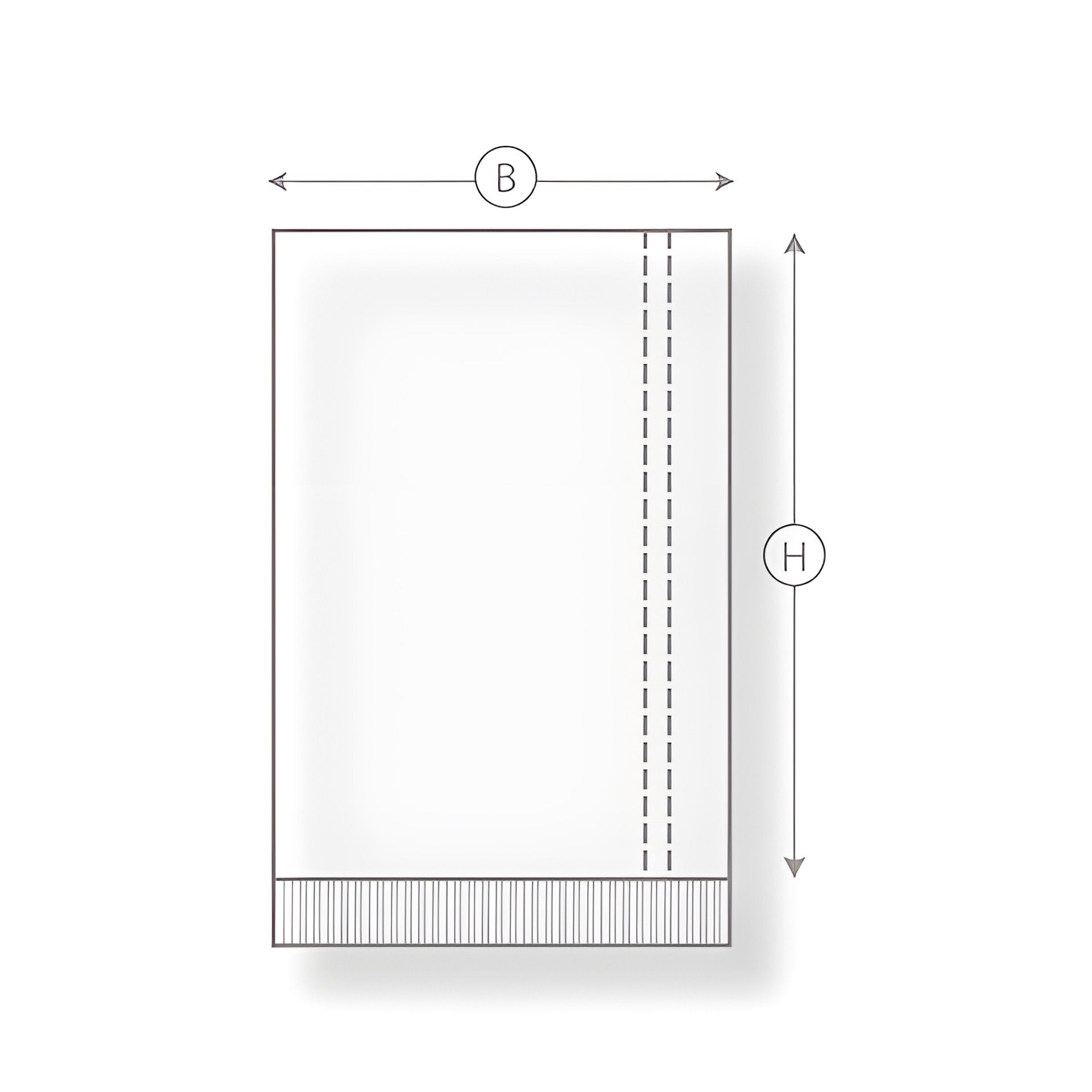 Flachbeutel 160 x 260 mm,  100 Stück