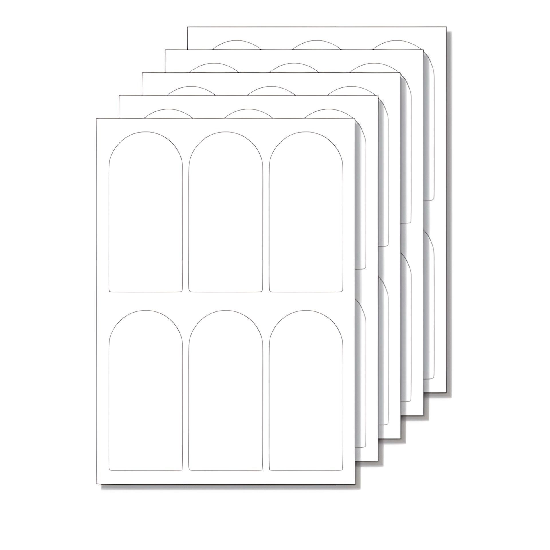 Etiketten 60 x 130 mm weiß - 50 Blatt A4