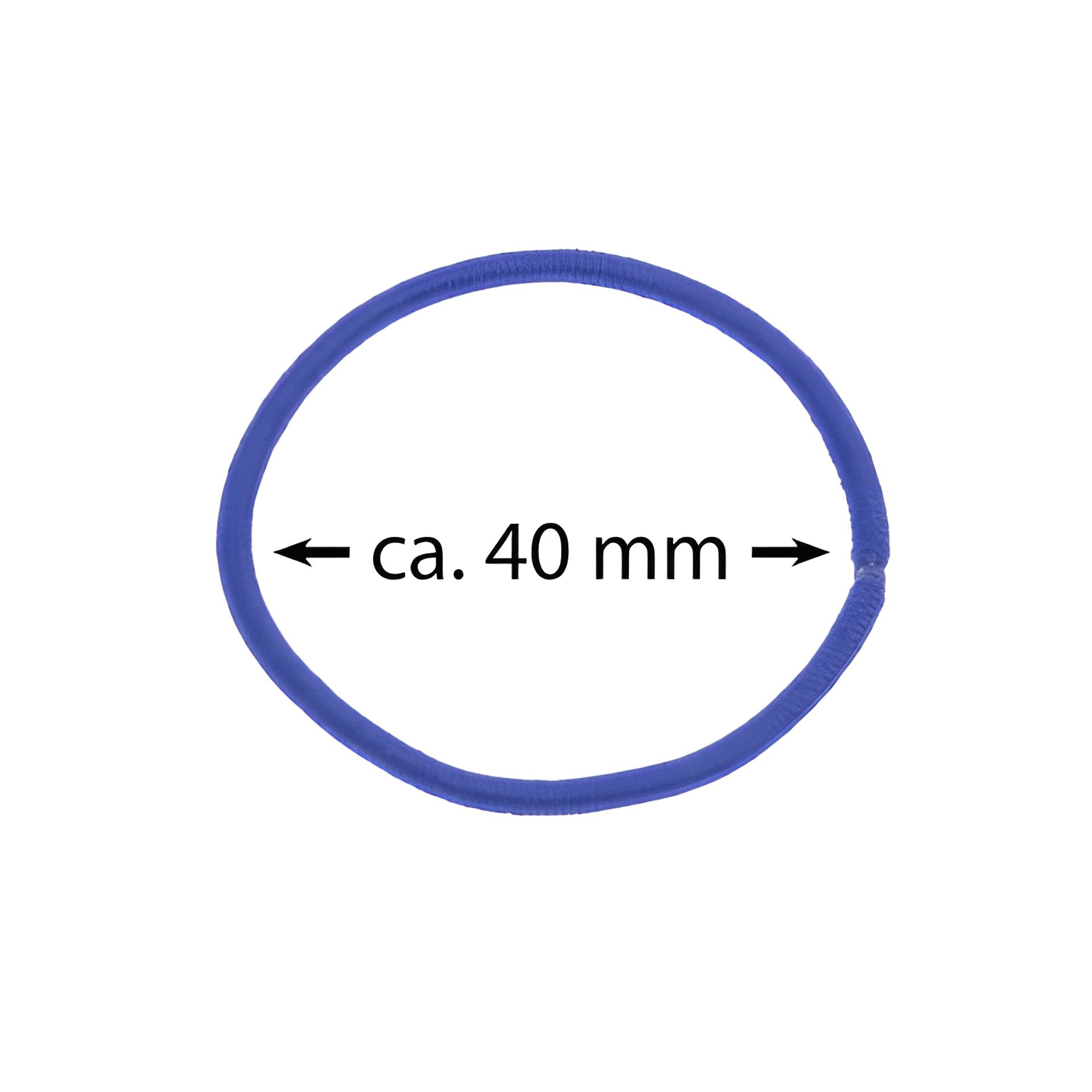 Elastische Schlaufen 40 mm, blau, 10 Stück