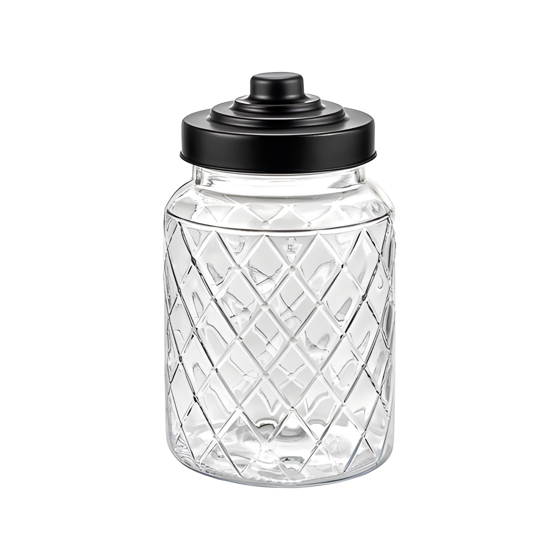 Vorratsglas 'Raute' 1000 ml mit Schraubdeckel