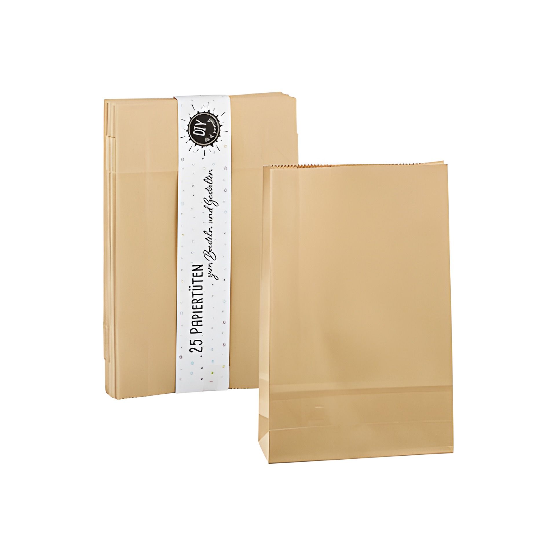 Papiertüte natron, groß, 25er Pack