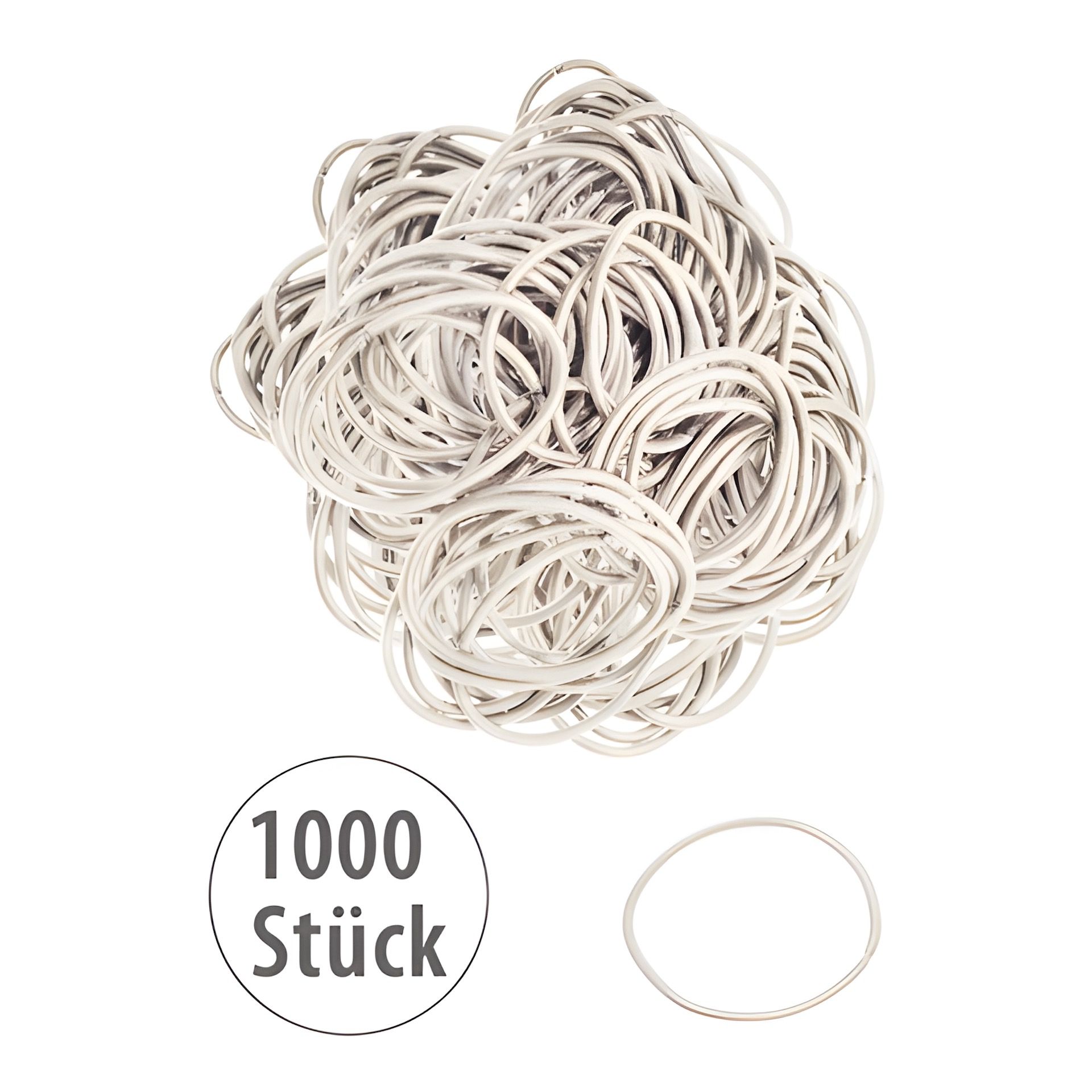 Elastische Schlaufen 40 mm, creme, 1000 Stück