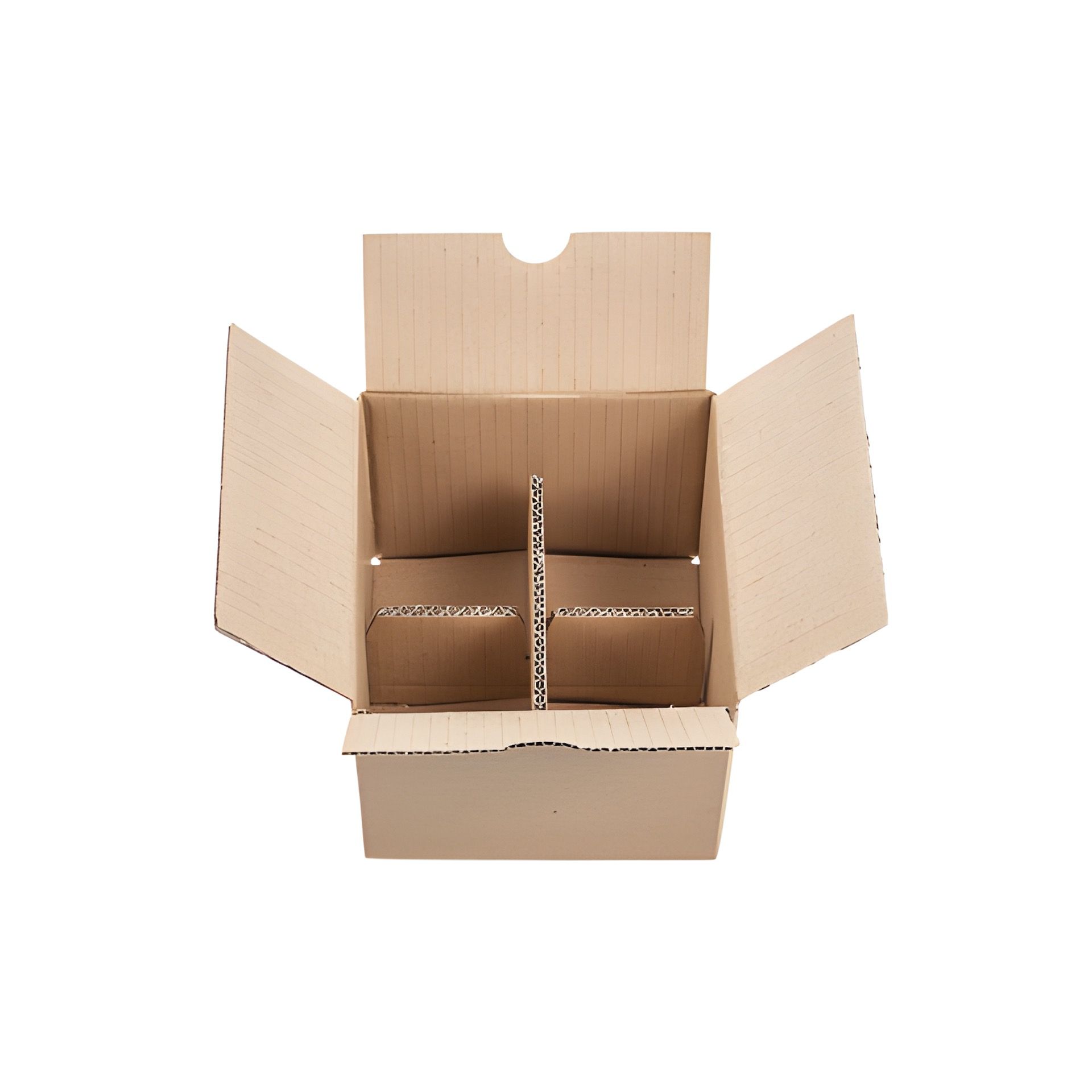 Karton 131 x 131 x 107 mm, 4er Gefache (Bündel, 10 Stück)