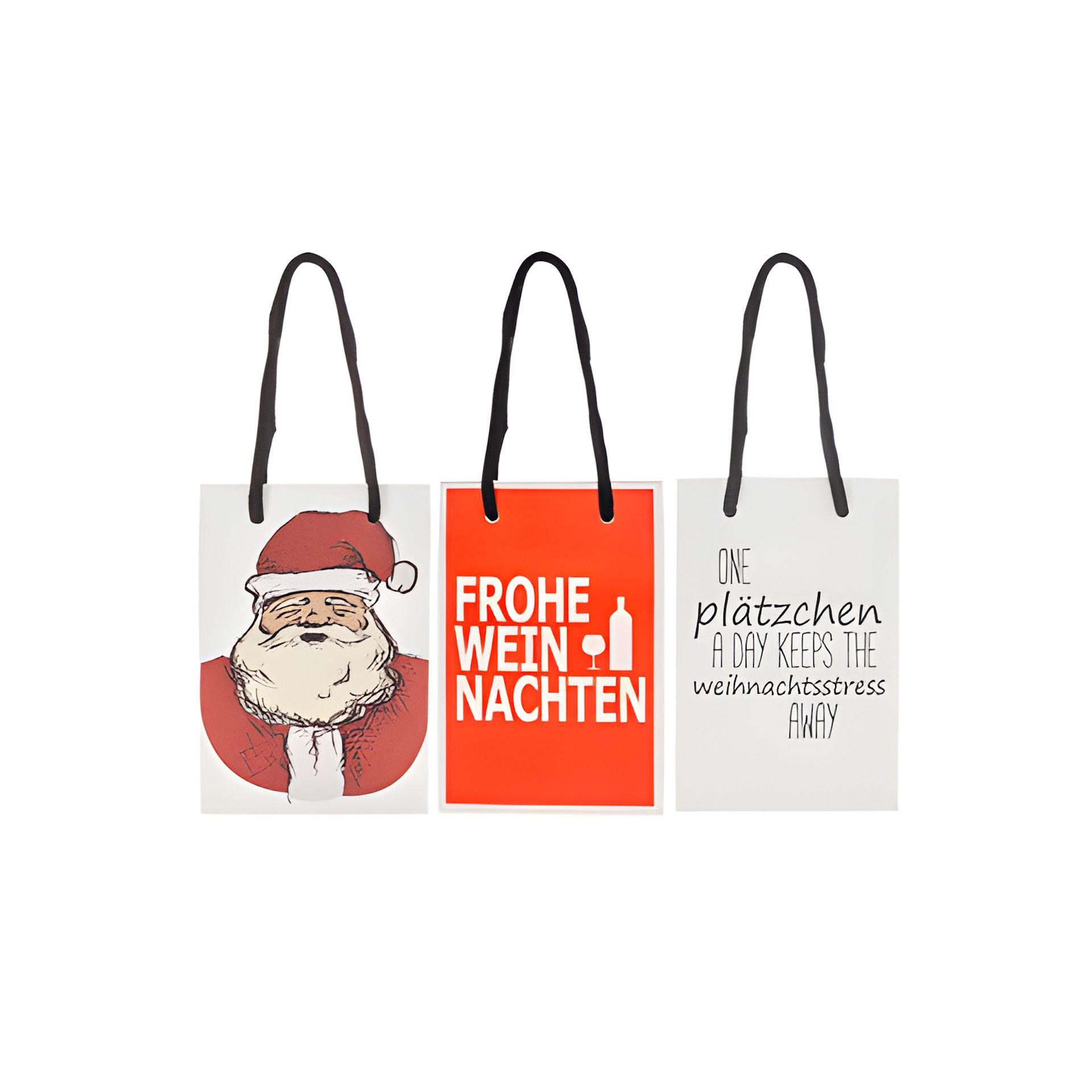 Geschenktüte 'Weihnachten', klein, 3 Stück