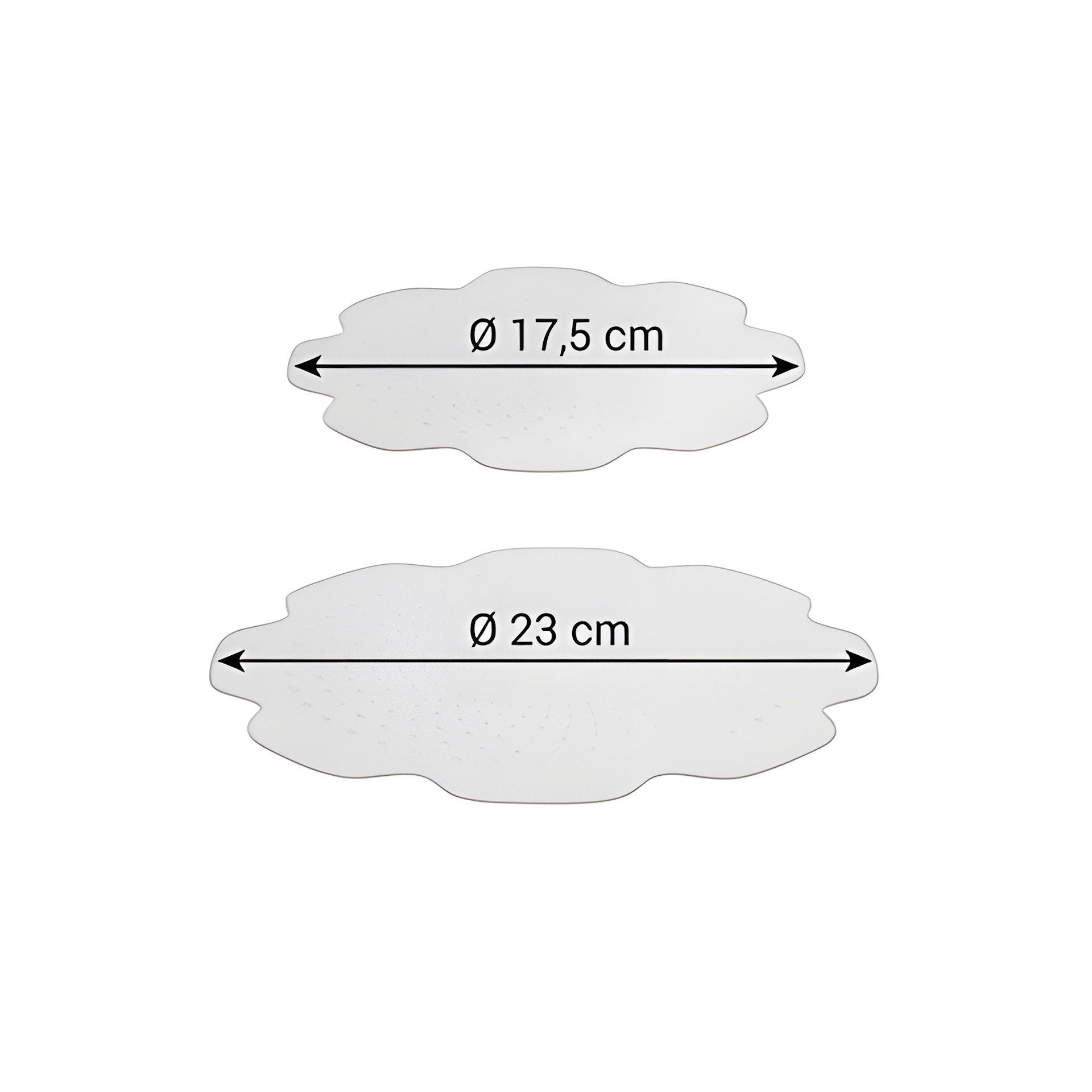 Elastische Silikon-Deckel '4Food' Ø 17 und 23 cm, 2er Set